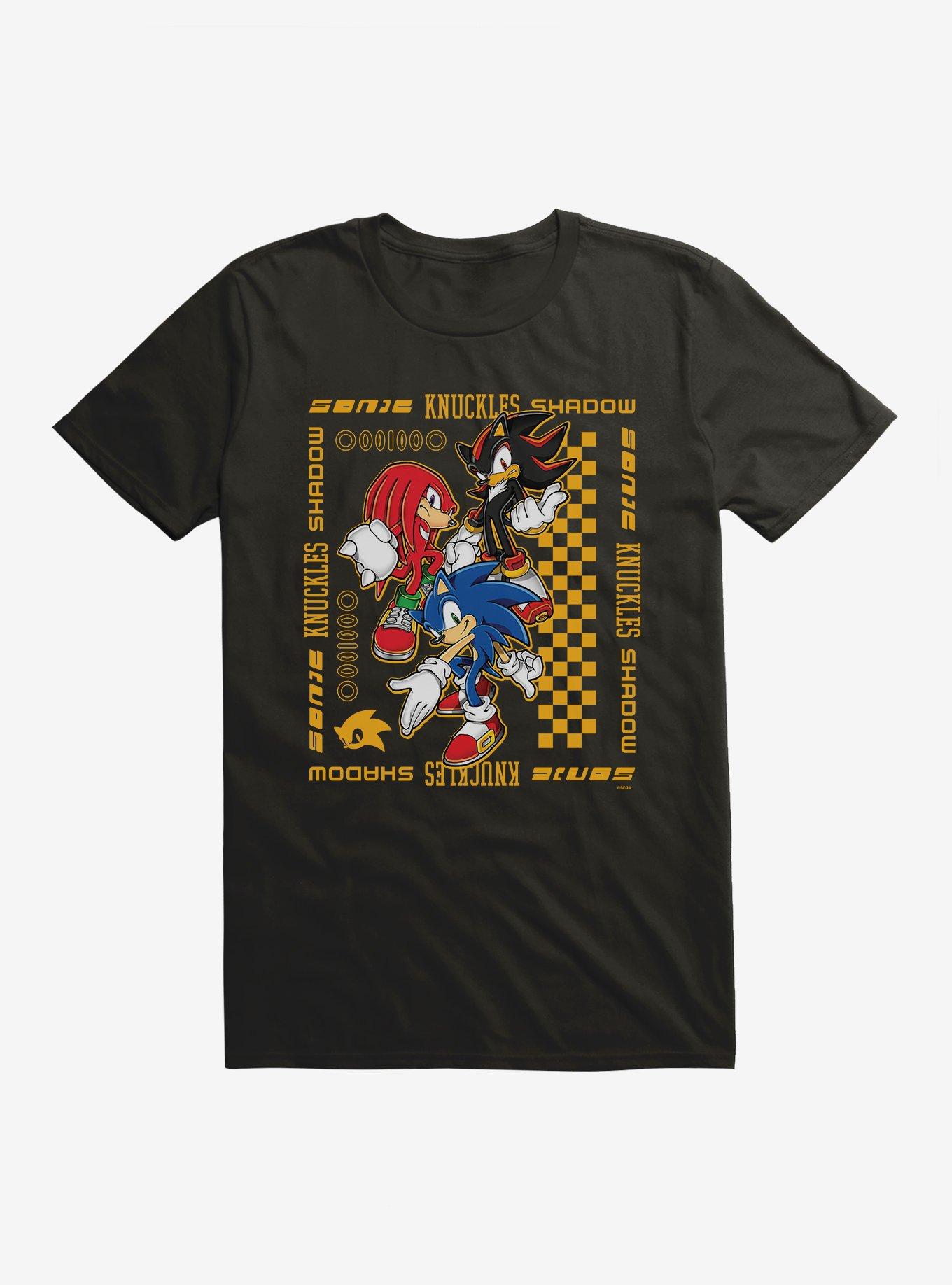 Sonic Retro Group Extra Soft T-Shirt, BLACK, hi-res