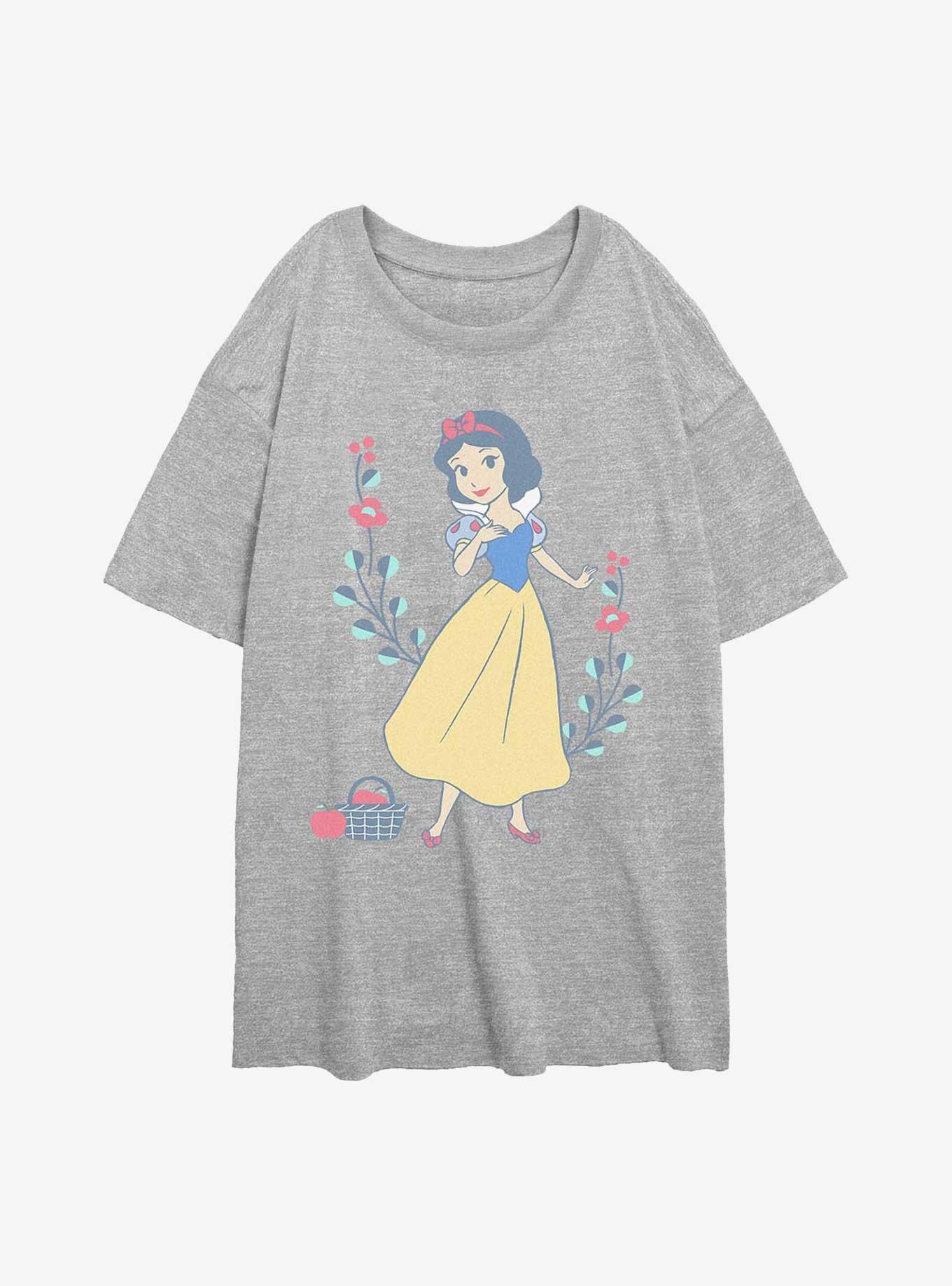 Disney Princesses Snow White Cute Pose Girls Oversized T-Shirt, , hi-res