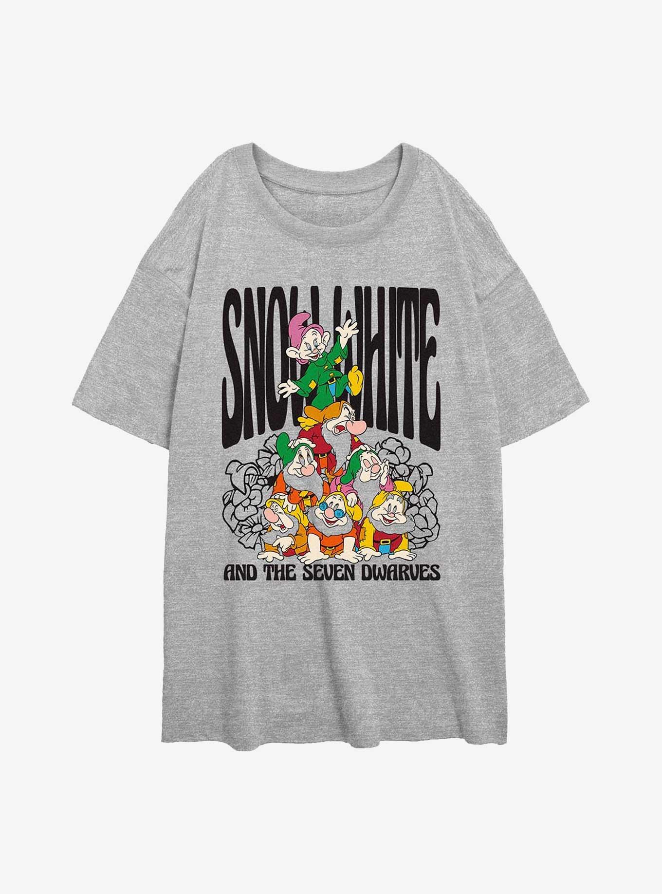 Disney Snow White and the Seven Dwarfs Stacked Girls Oversized T-Shirt, , hi-res