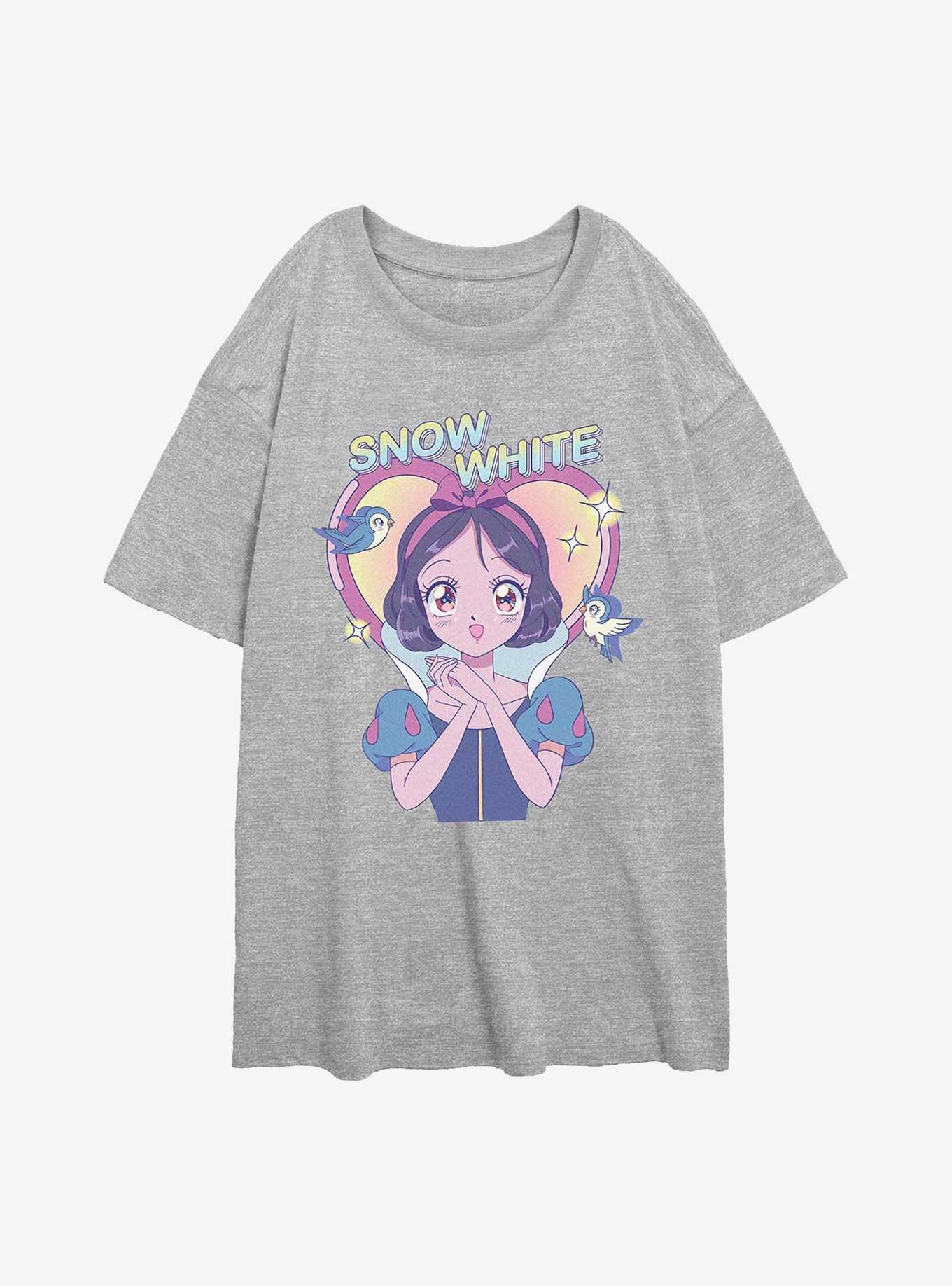 Disney Princesses Snow White Anime Girls Oversized T-Shirt, , hi-res