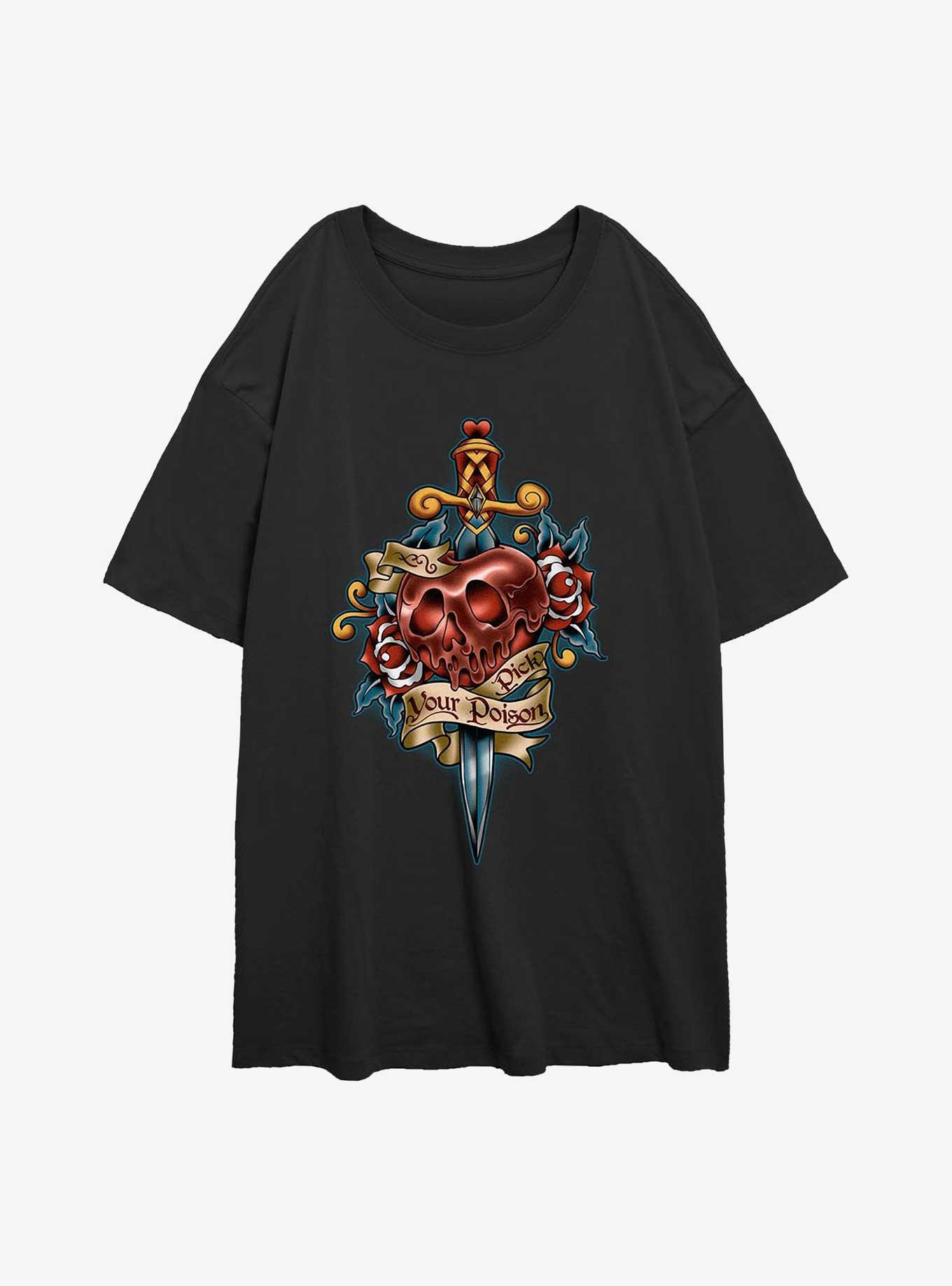Disney Villains Poison Apple Flash Girls Oversized T-Shirt, , hi-res