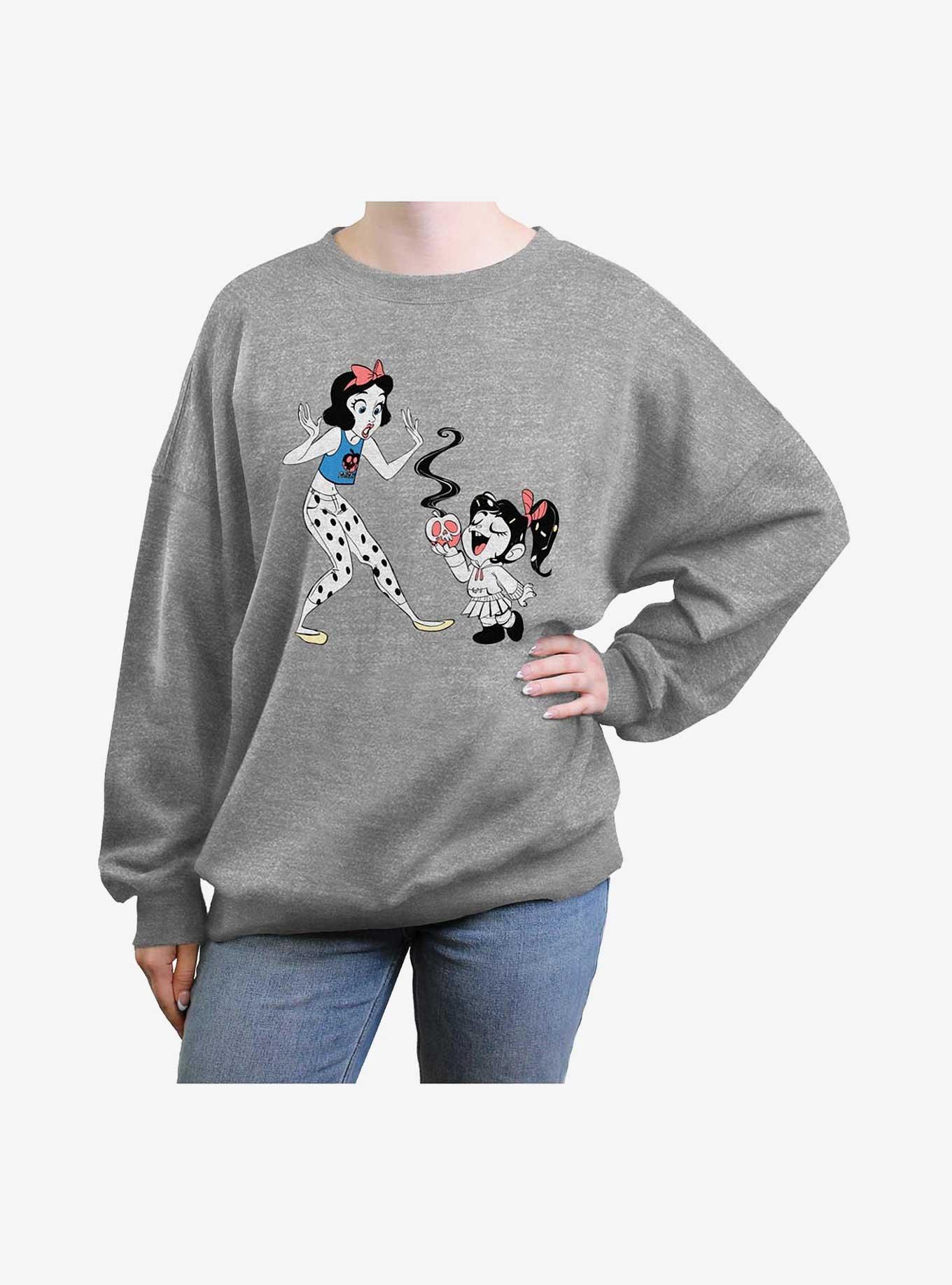 Disney Princesses Snow White & Vanellope Eat Your Fruit Girls Oversized Sweatshirt, , hi-res