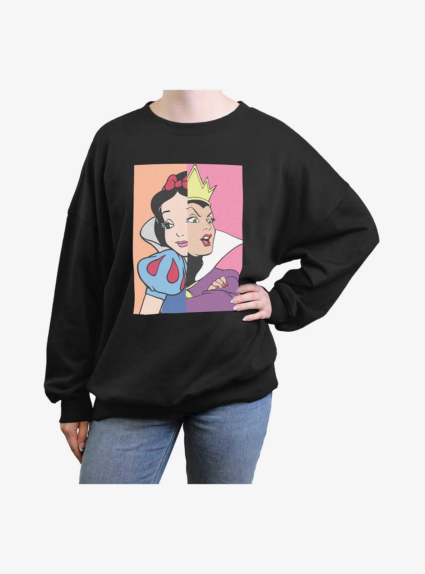 Disney Princesses Snow White Evil Queen Split Girls Oversized Sweatshirt, , hi-res