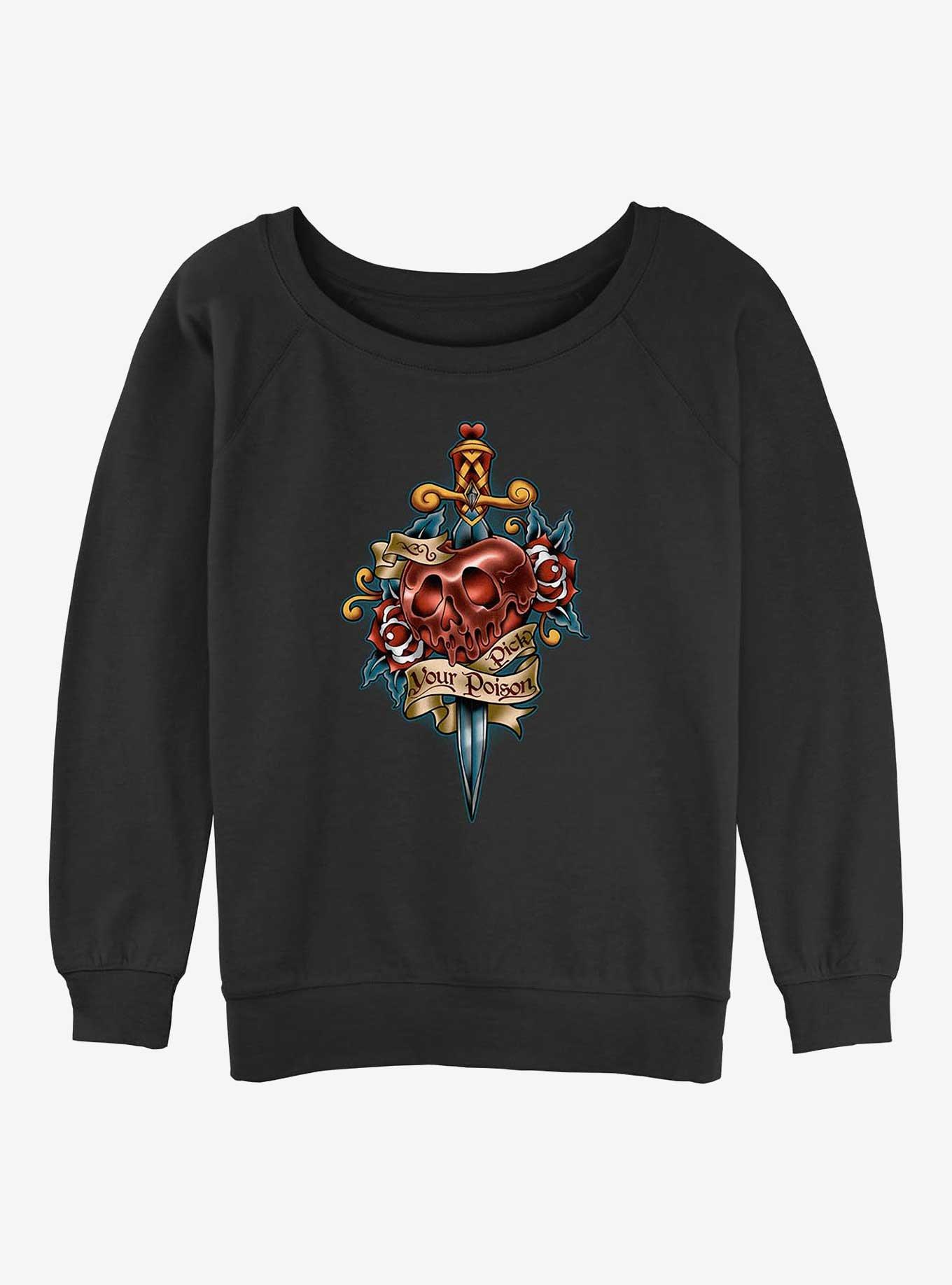 Disney Villains Poison Apple Flash Girls Slouchy Sweatshirt, , hi-res