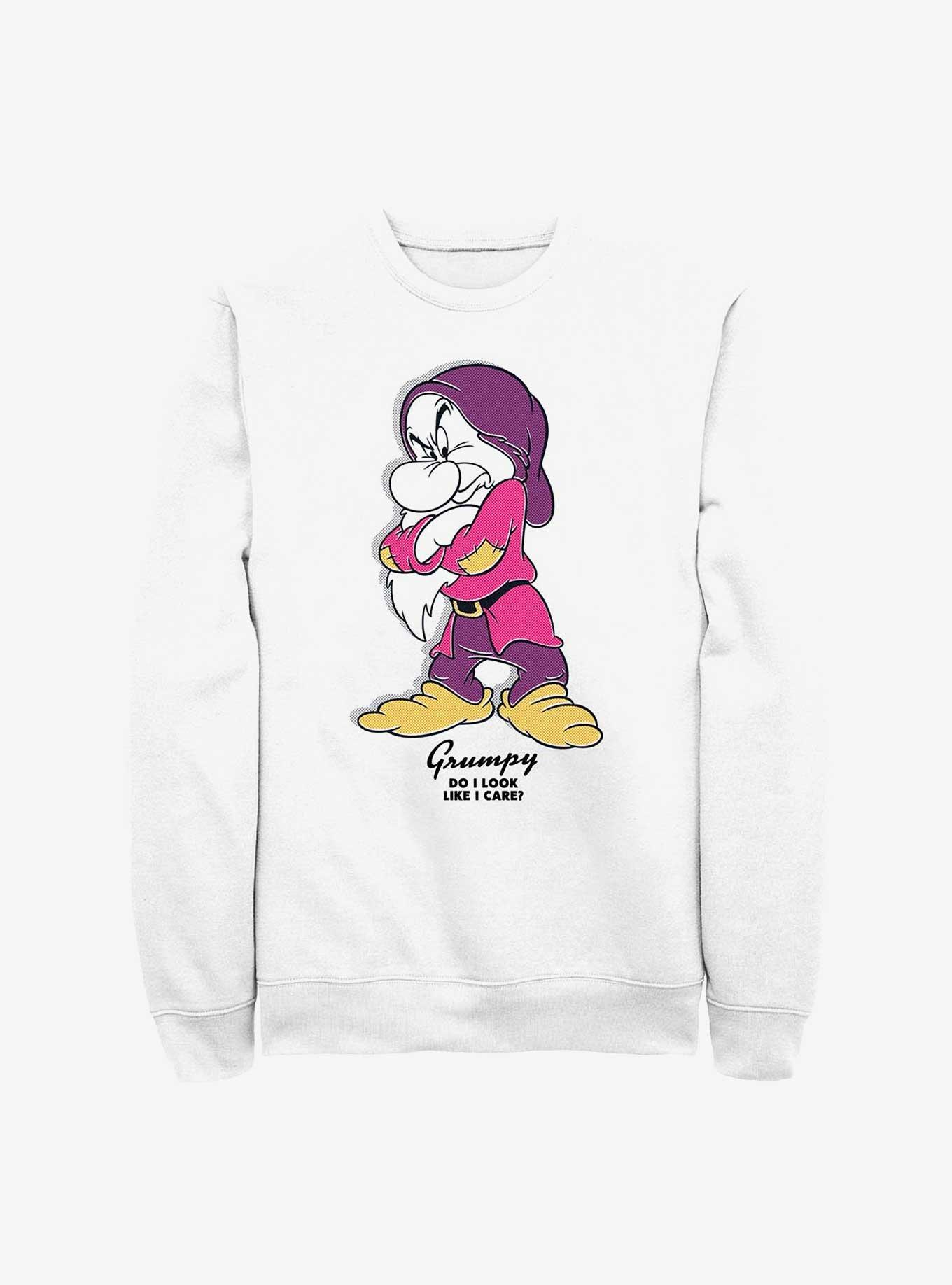 Disney Snow White and the Seven Dwarfs Grumpy Do I Care ? Sweatshirt