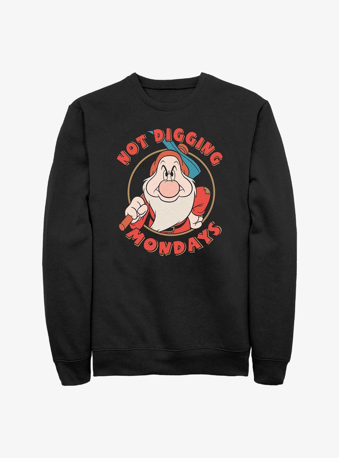 Disney Snow White and the Seven Dwarfs Grumpy Not Digging Mondays Sweatshirt, , hi-res