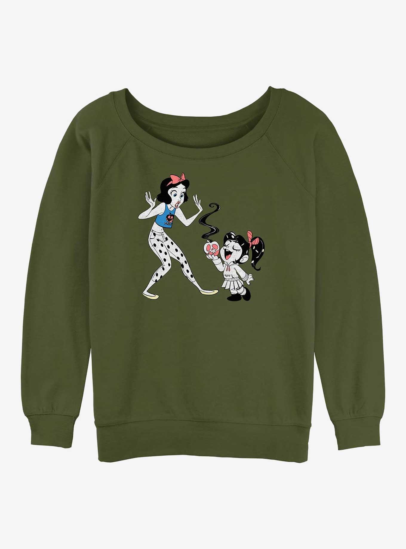 Disney Princesses Snow White & Vanellope Eat Your Fruit Girls Slouchy Sweatshirt, , hi-res