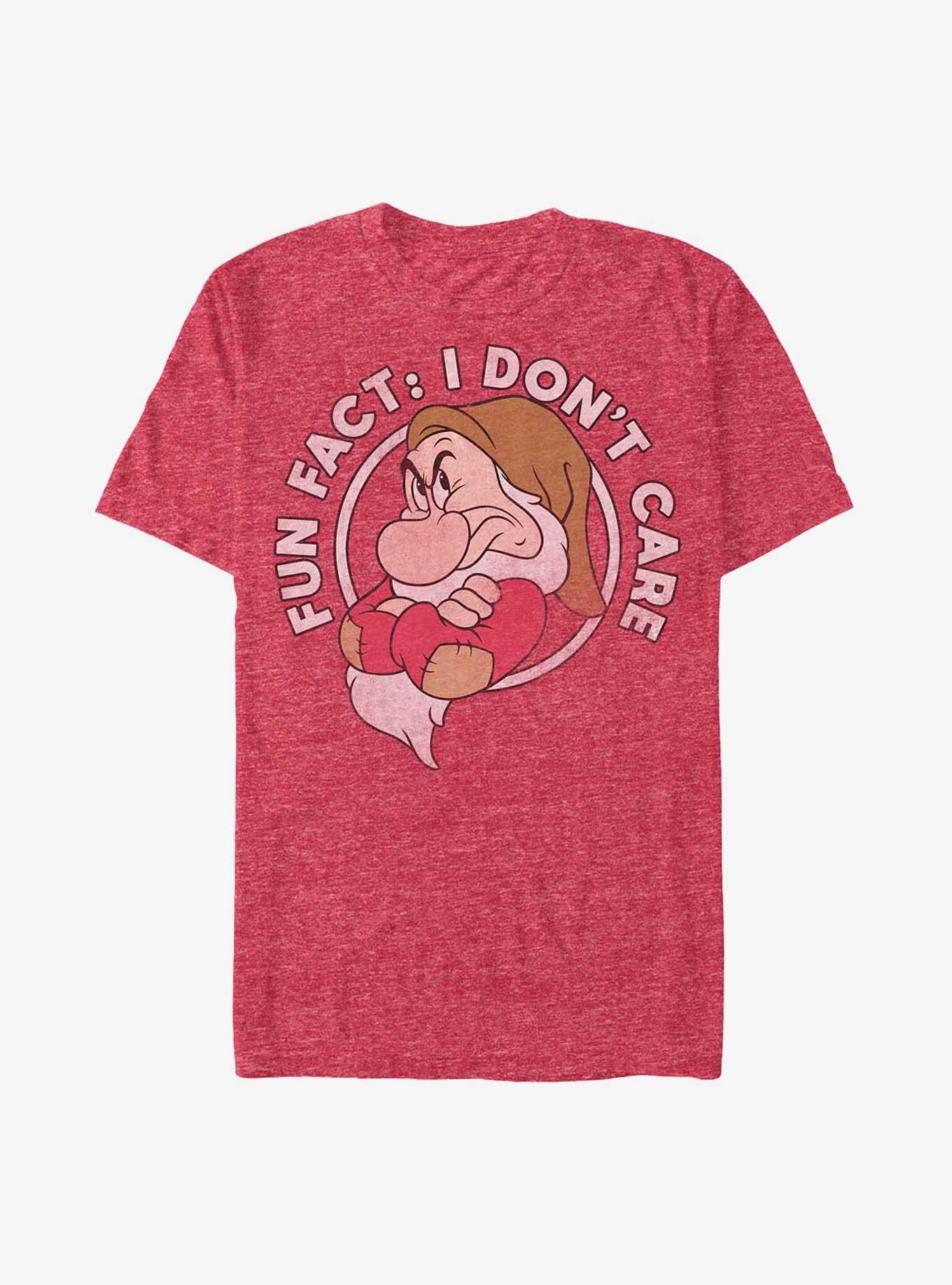 Disney Snow White and the Seven Dwarfs Grumpy Don't Care T-Shirt, , hi-res