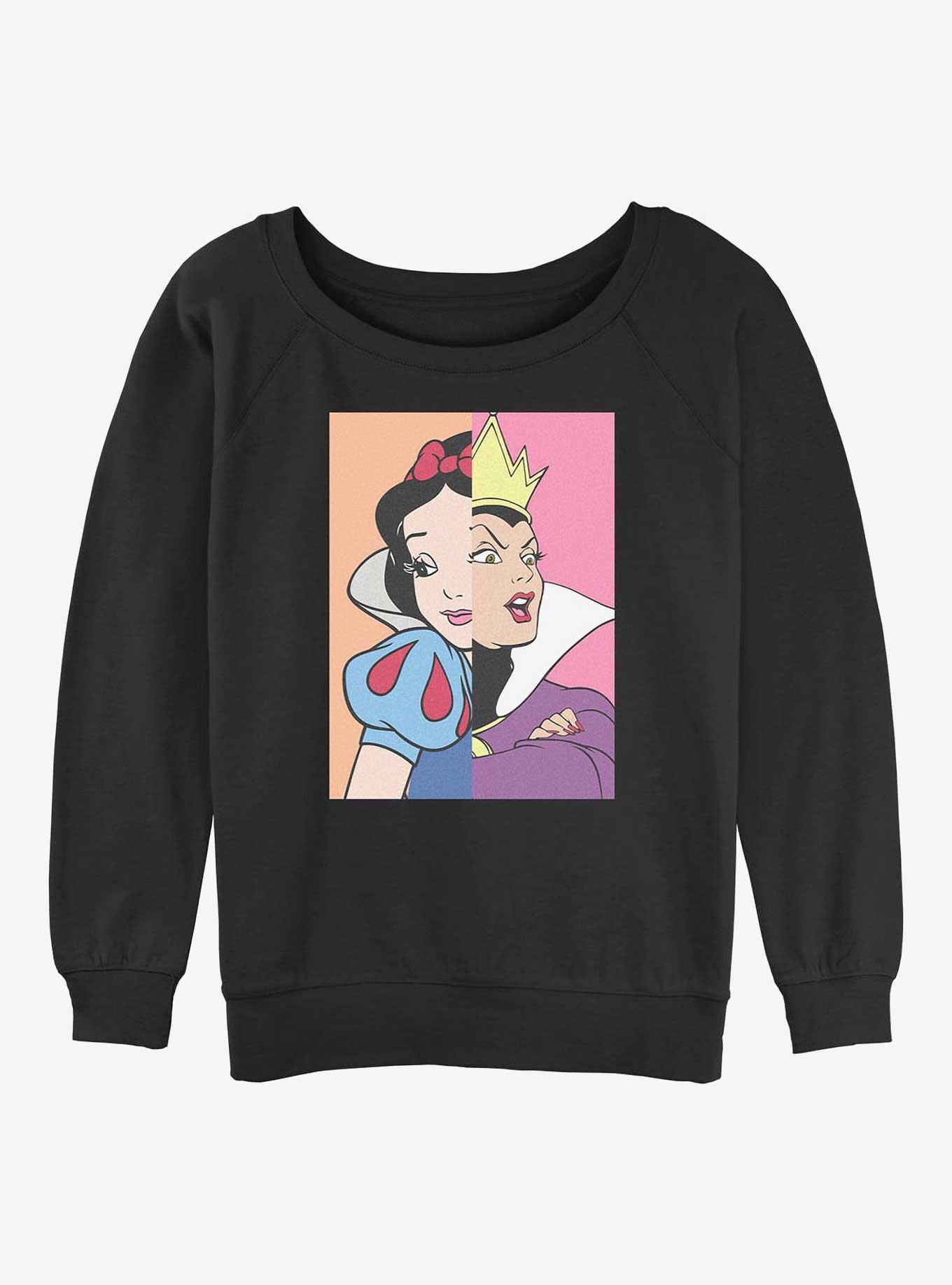 Disney Princesses Snow White Evil Queen Split Girls Slouchy Sweatshirt, , hi-res