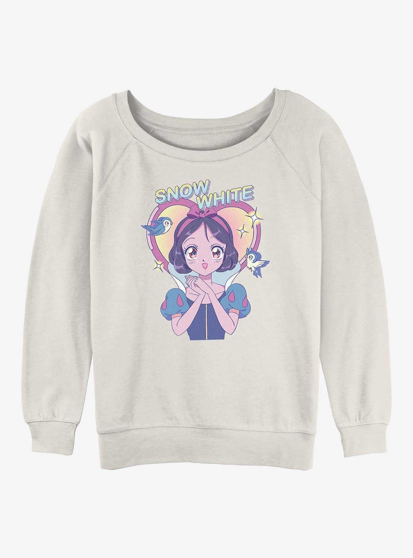Disney Princesses Snow White Anime Girls Slouchy Sweatshirt, , hi-res