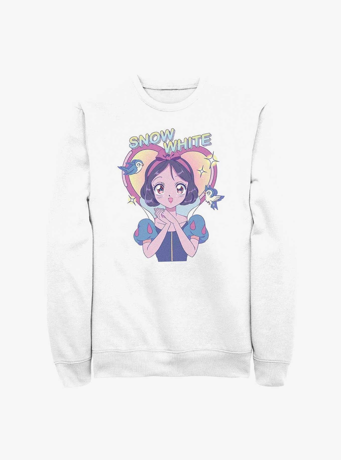Disney Princesses Snow White Anime Sweatshirt, WHITE, hi-res