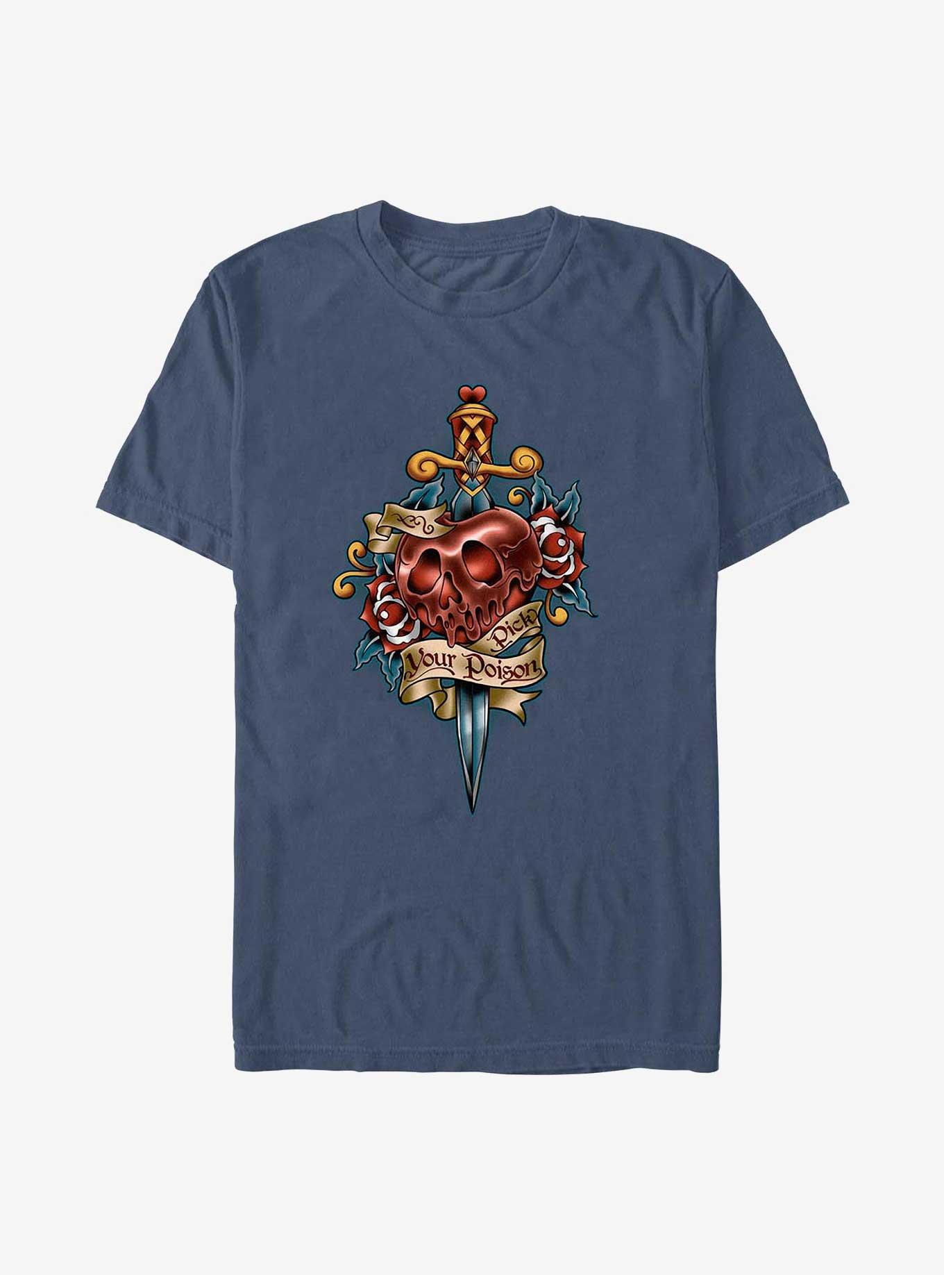 COMFORTCOLORS Disney Villains Poison Apple Flash Garment Dye T-Shirt