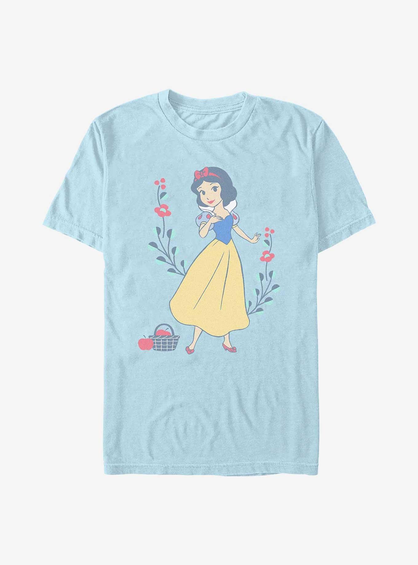 COMFORTCOLORS Disney Princesses Snow White Cute Pose Garment Dye T-Shirt