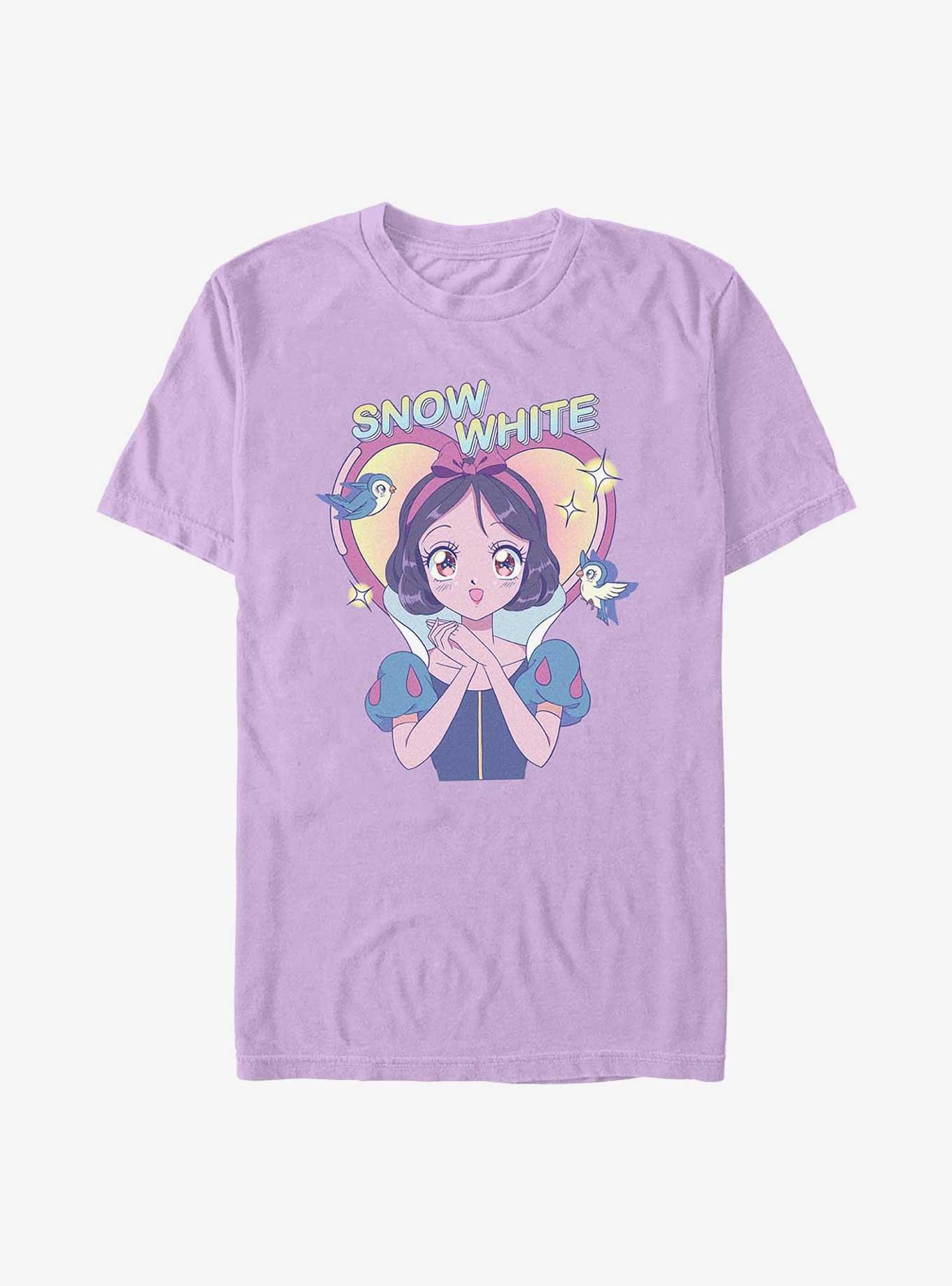 Disney Princesses Snow White Anime Garment Dye T-Shirt, ORCHID, hi-res