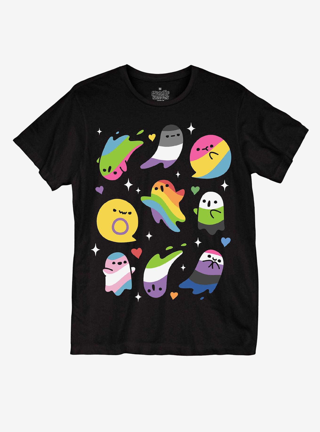 Ghost Pride Flags T-Shirt By Goodie Two Sleeves, , hi-res