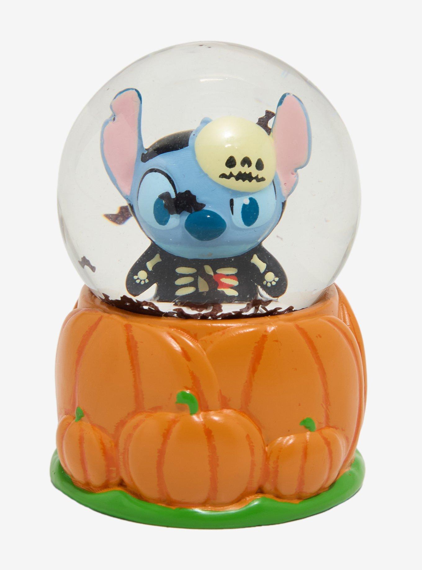 Disney Stitch Pumpkin Mini Snow Globe, , hi-res