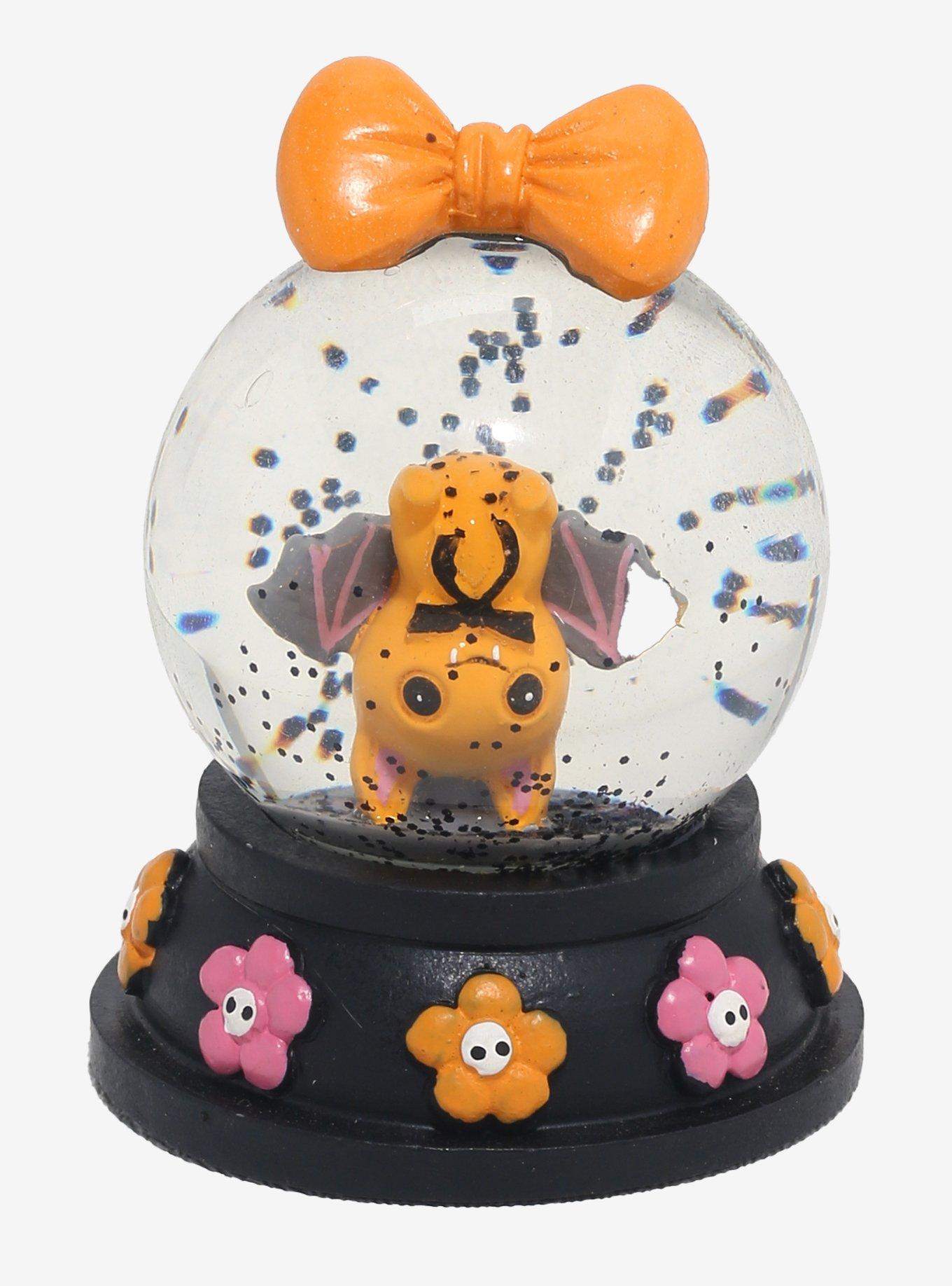 Creepy Cuties Orange Bat Mini Snow Globe, , hi-res