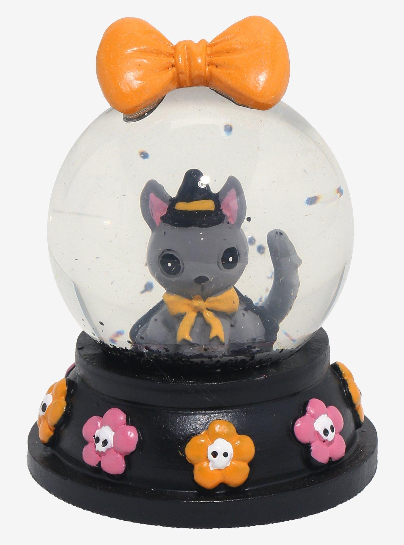 Creepy Cuties Witchy Cat Mini Snow Globe, , hi-res