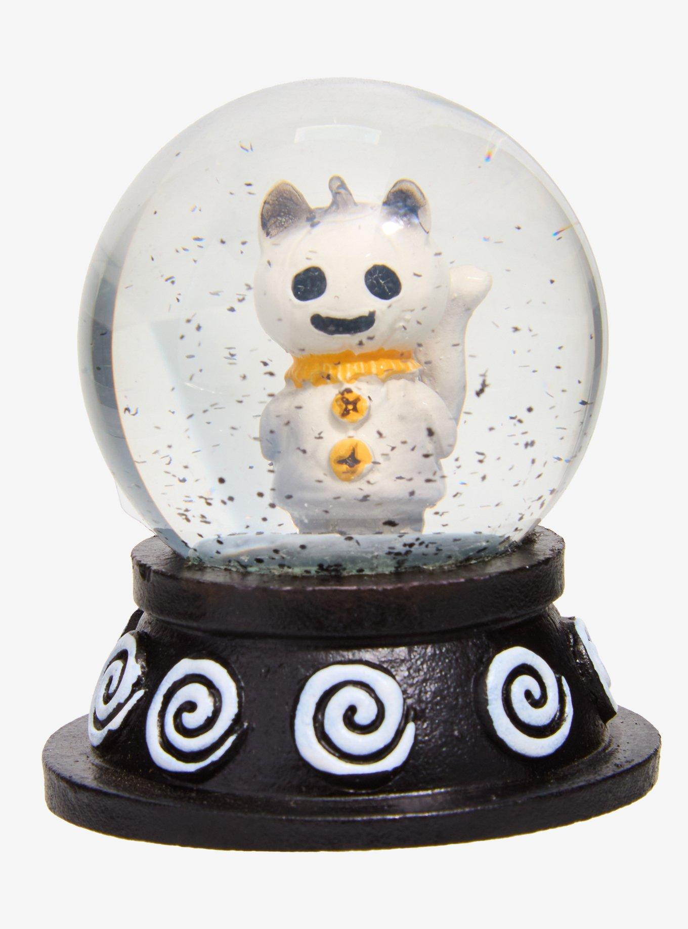 White Pumpkin Cat Mini Snow Globe By Guild Of Calamity, , hi-res