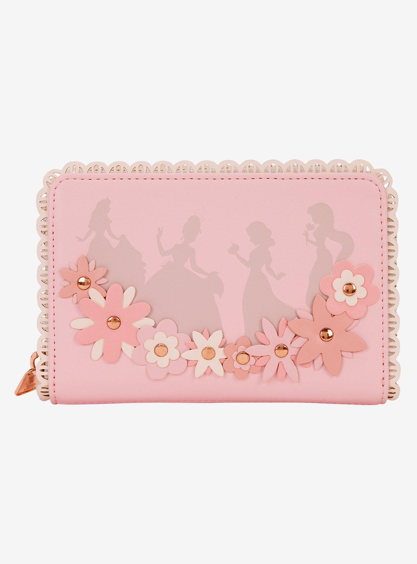 Loungefly Disney Princess Silhouettes Floral Lace Wallet, , hi-res