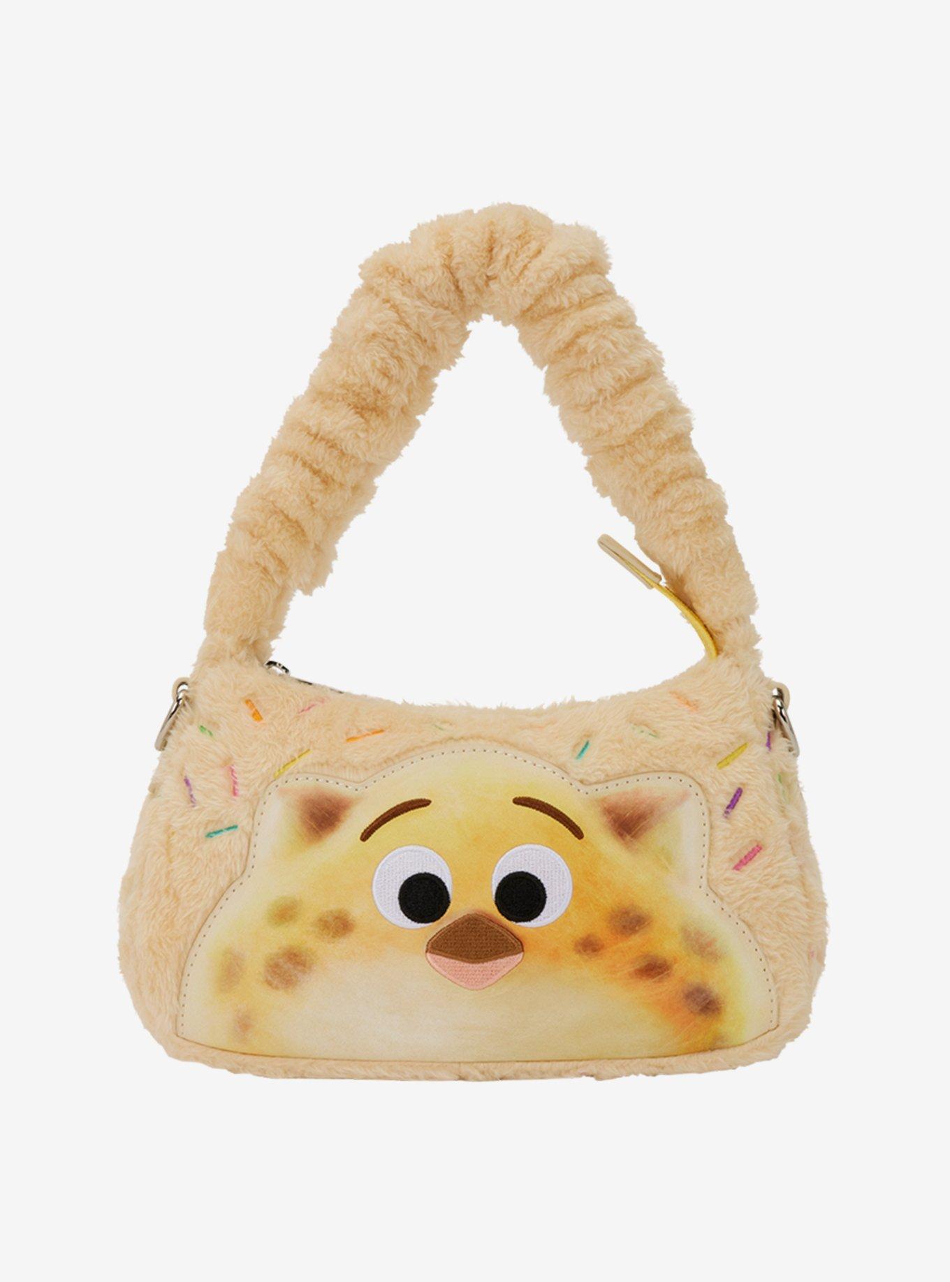 Loungefly Disney Zootopia 2 Cotton Candy Clawhauser Plush Crossbody Bag, , hi-res