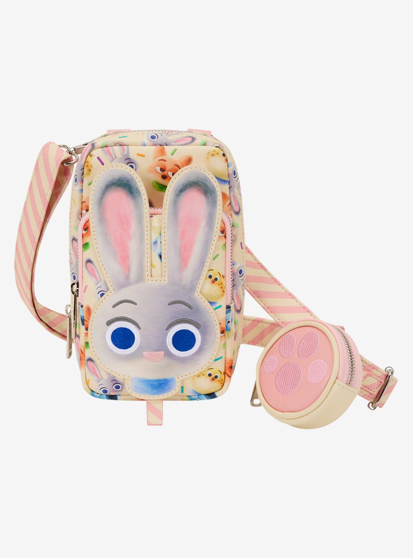 Loungefly Disney Zootopia 2 Cotton Candy Judy Hopps Cell Phone Crossbody Bag with Coin Purse, , hi-res