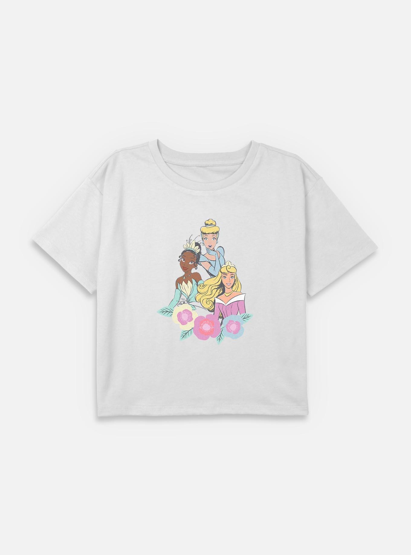 Disney Sleeping Beauty Aurora Not Today Girls Cami Princess Group Youth Girls Boxy Crop T-Shirt