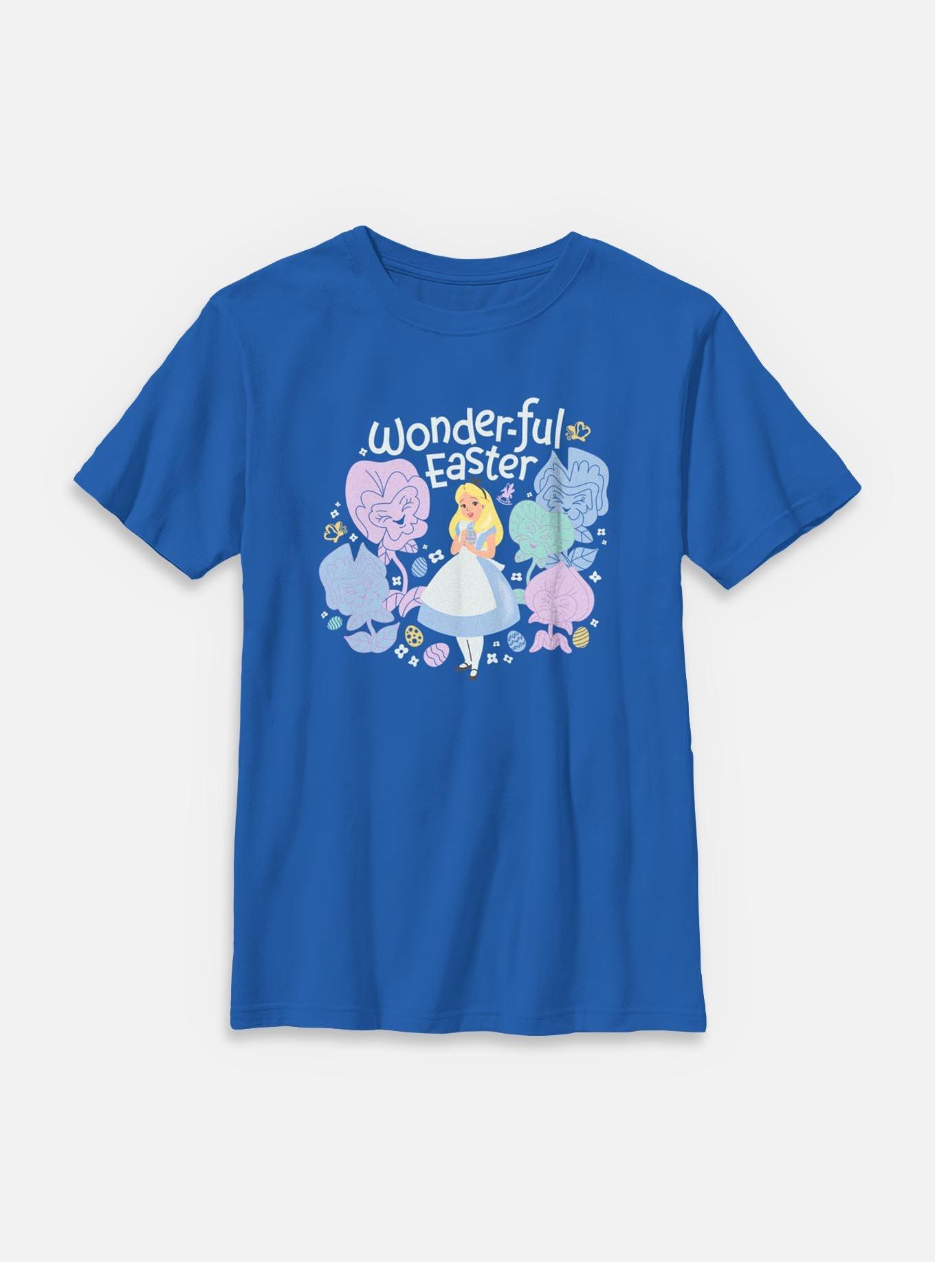 Disney Alice in Wonderland Cheshire Cat's Way Girls T-Shirt Wonderful Easter Youth T-Shirt, , hi-res