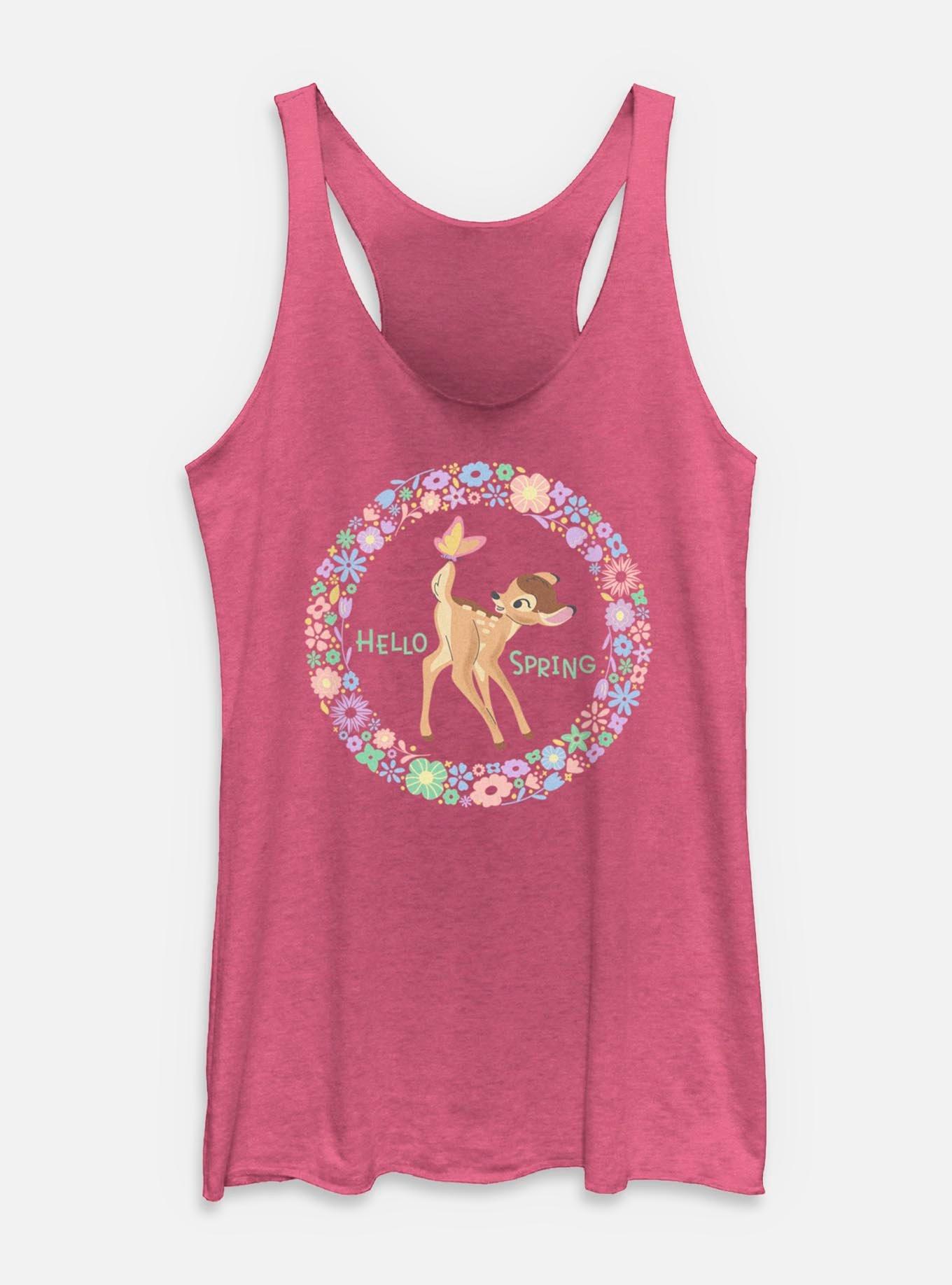 Disney Bambi Hello Spring Womens Tank Top,Specials : American Fashion Style Bags On Sale