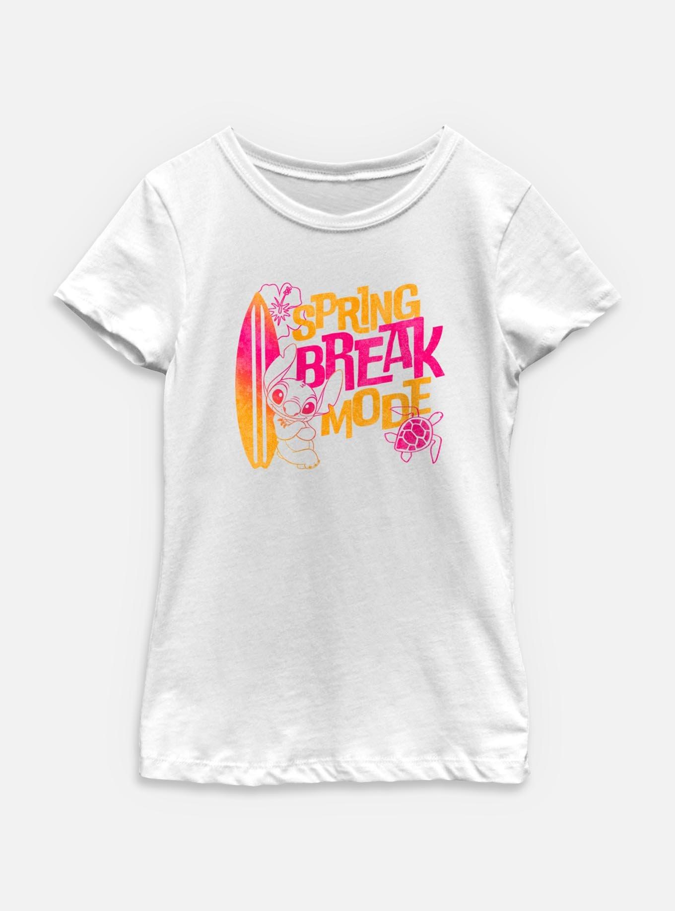 Disney Lilo & Stitch Spring Break Mode Youth Girls T-Shirt, , hi-res
