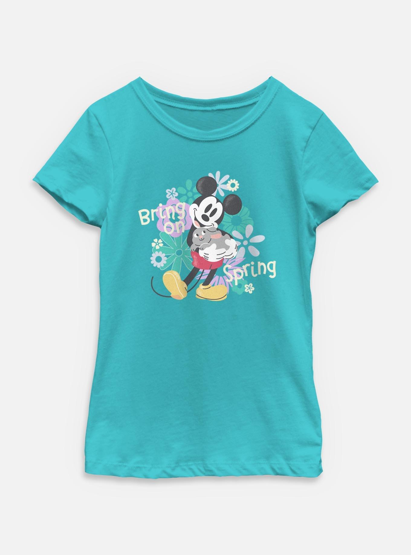 Disney Mickey Mouse Bring On Spring Youth Girls T-Shirt, , hi-res