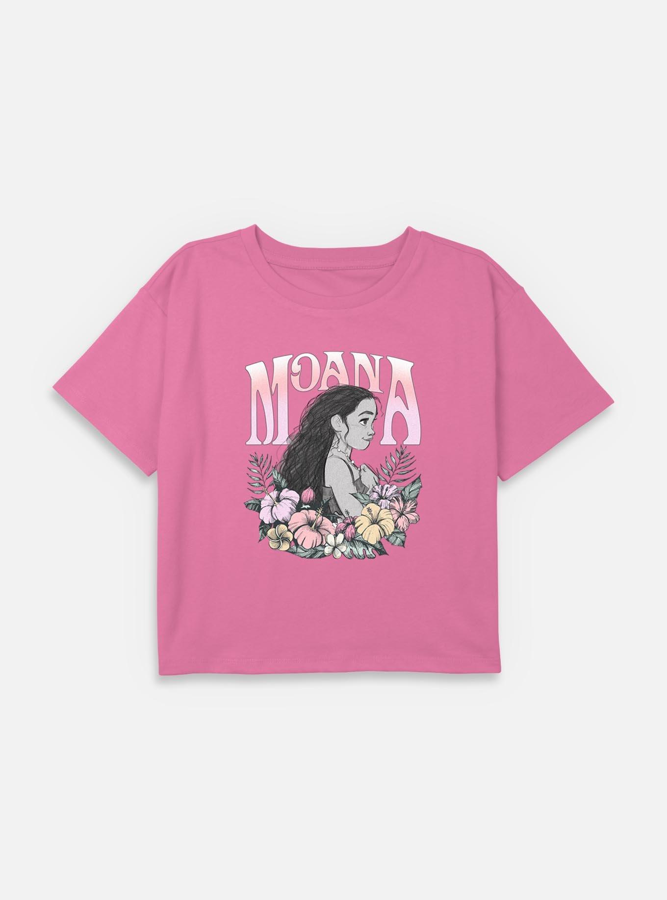 Disney Moana Springtime For Moana Youth Girls Boxy Crop T-Shirt, , hi-res