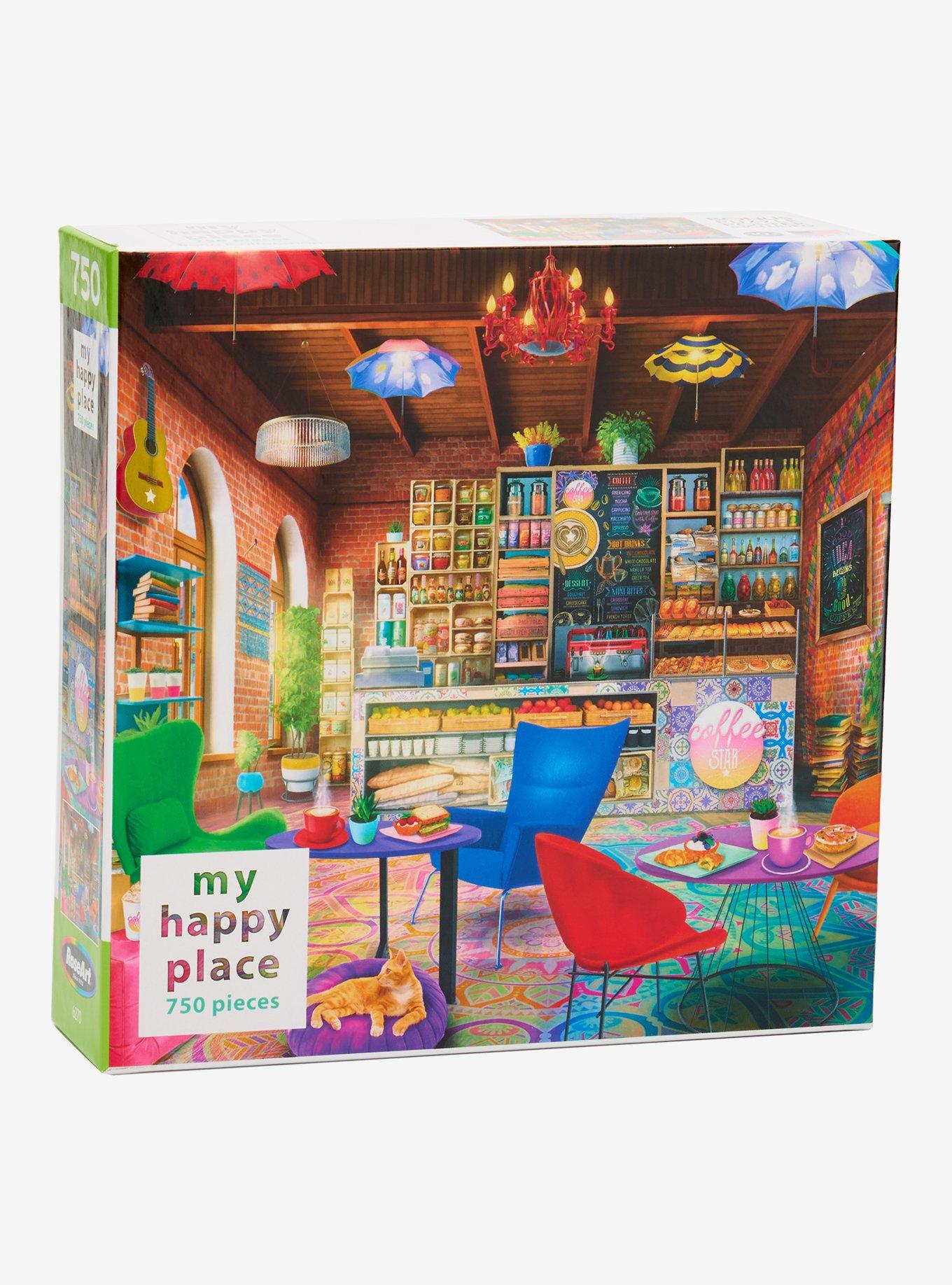 My Happy Place Boho Coffee Shop Puzzle, , hi-res