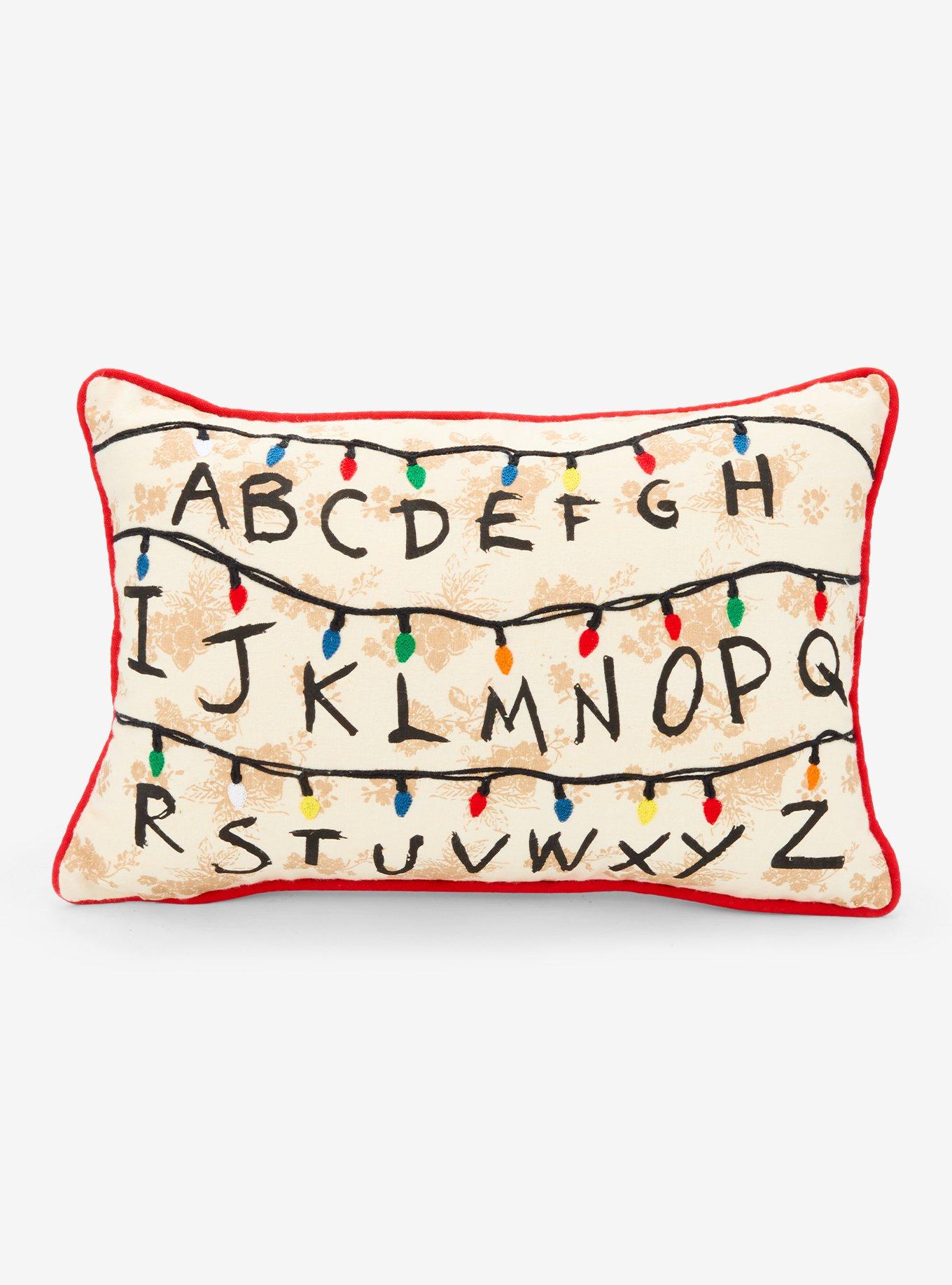 Stranger Things Alphabet Lights Pillow — BoxLunch Exclusive, , hi-res