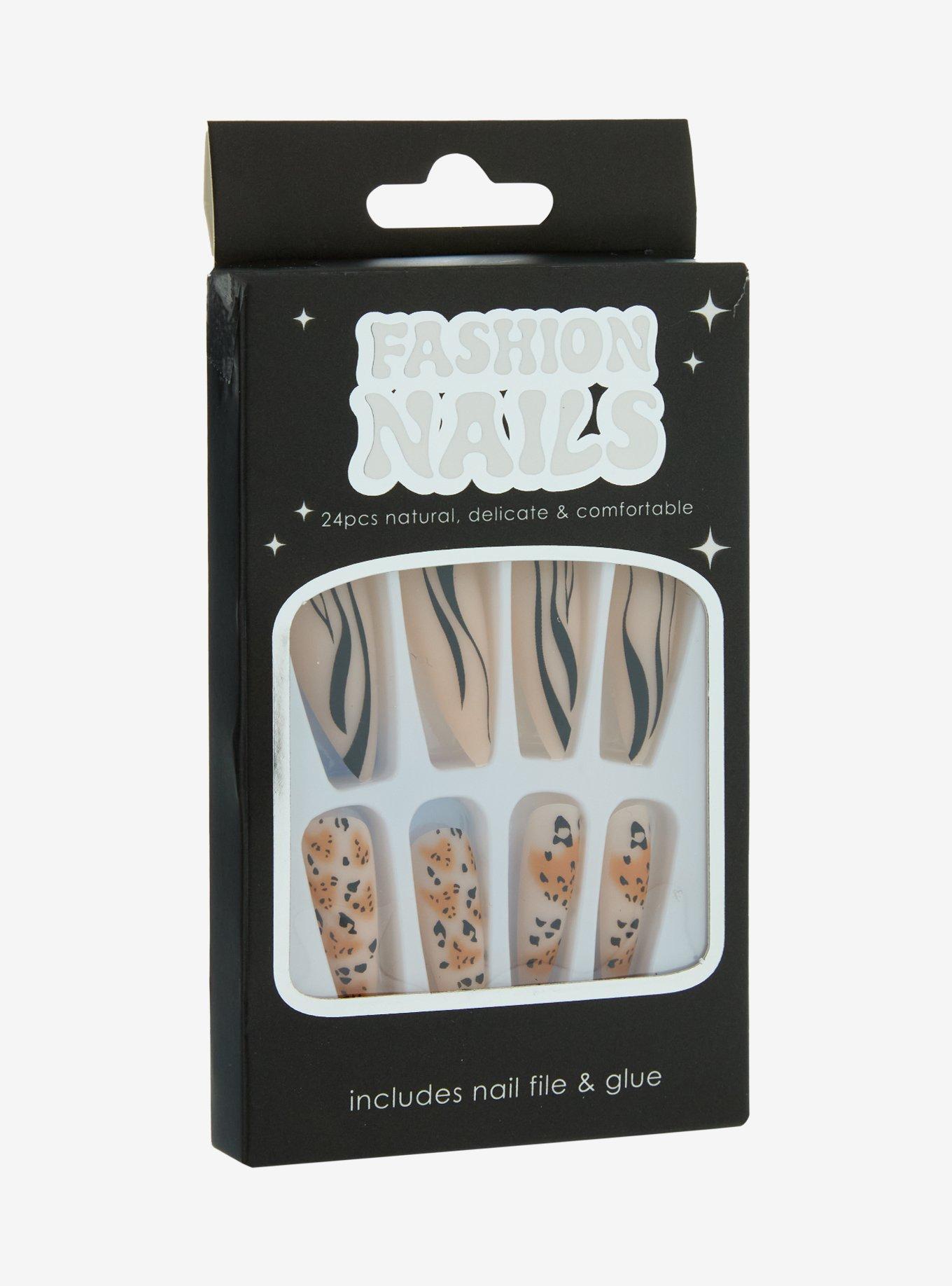 Animal Print Press-On Nail Set, , hi-res