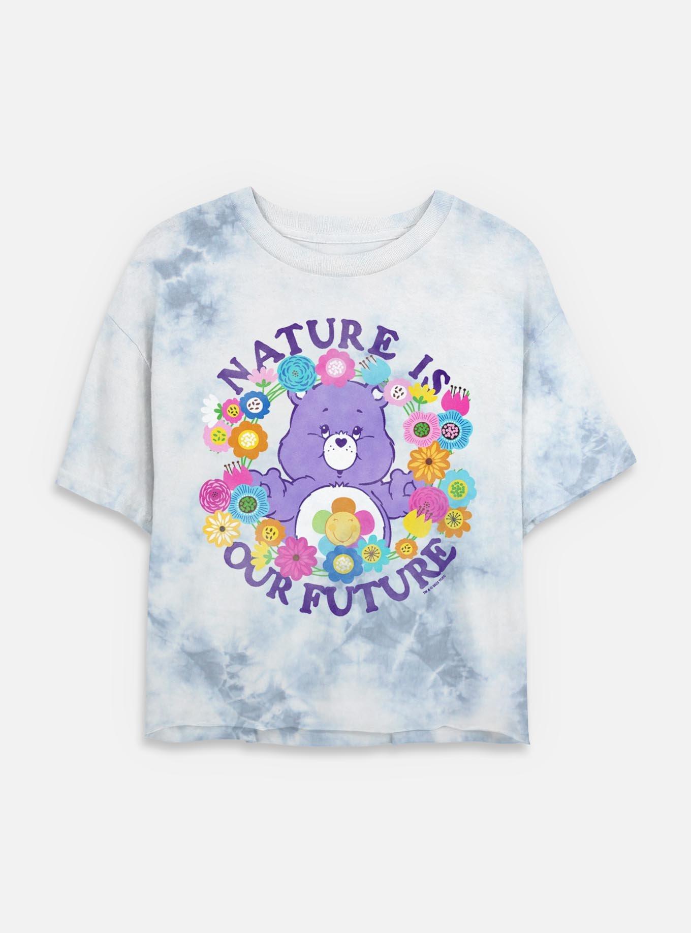 Care Bears Nature Is Our Future Tie Dye Crop Womens T-Shirt, , hi-res