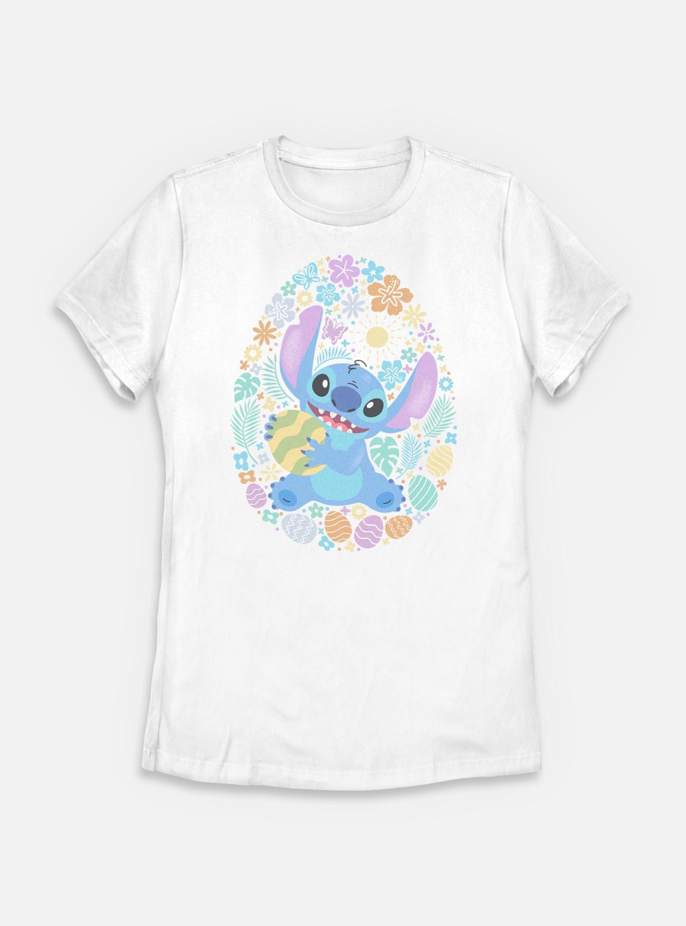 Disney Lilo & Stitch Stitch Easter Egg Hunt Womens T-Shirt, WHITE, hi-res