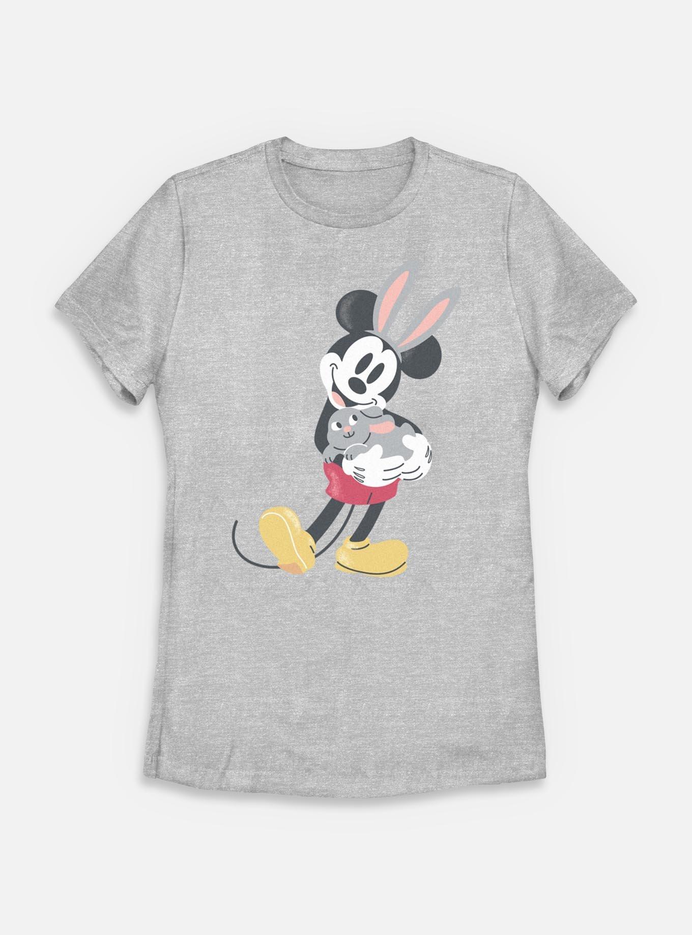 Disney Mickey Mouse Cute Bunny Womens T-Shirt, ATH HTR, hi-res