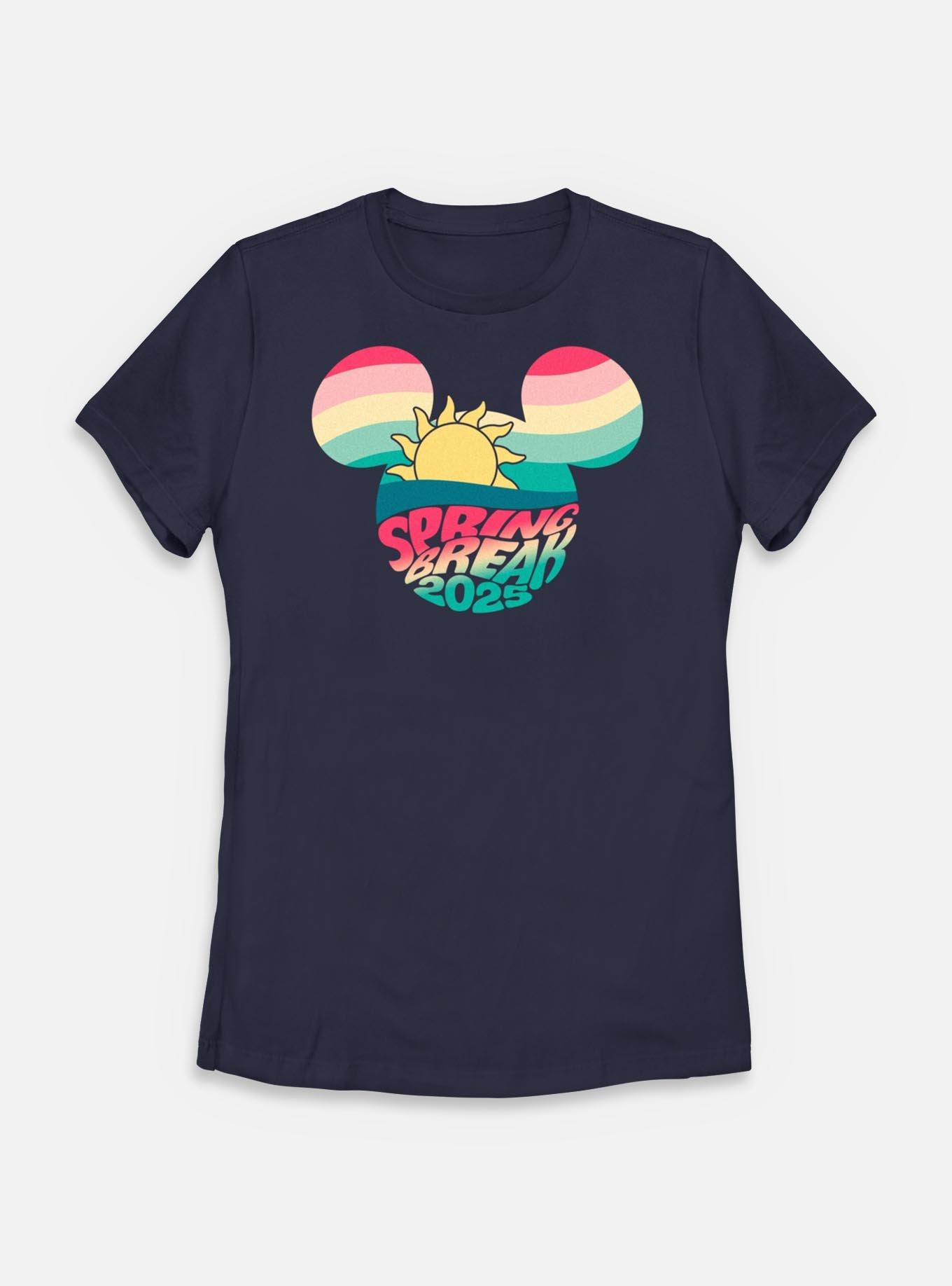 Disney Mickey Mouse Spring Break 2025 Womens T-Shirt, NAVY, hi-res