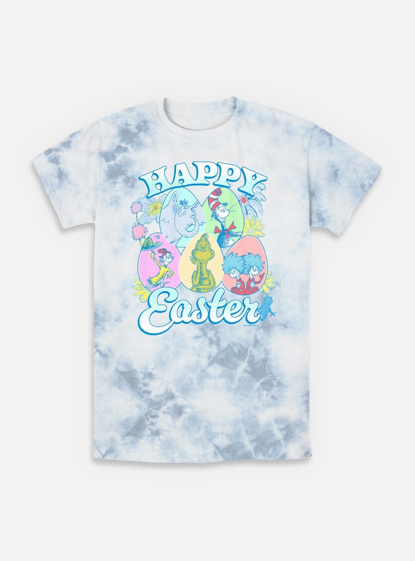 Dr. Seuss Happy Easter Tie-Dye T-Shirt, WHITEBLUE, hi-res