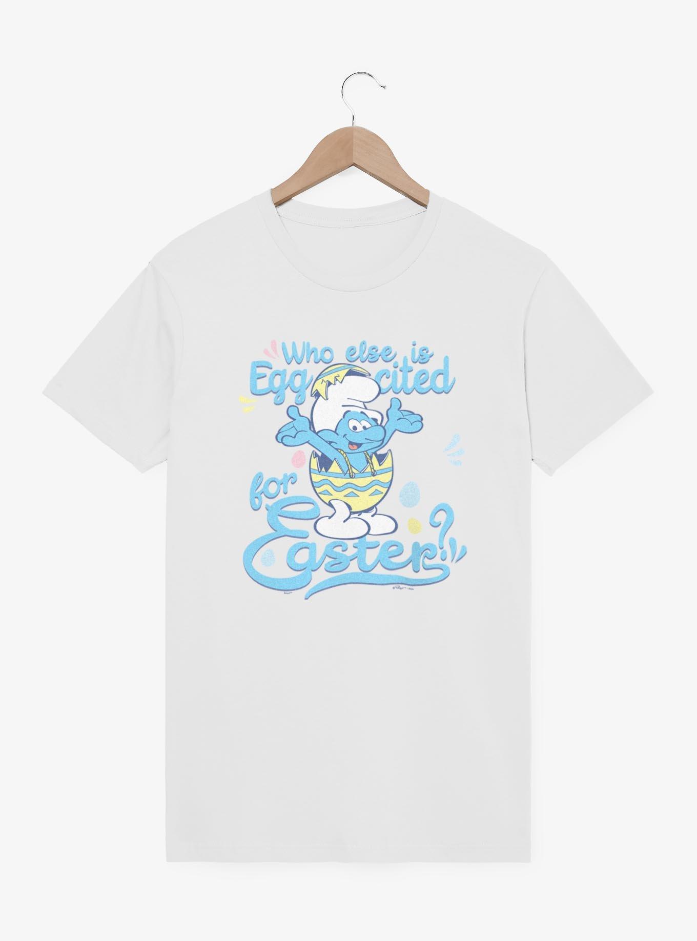 The Smurfs Eggcited For Easter T-Shirt, WHITE, hi-res