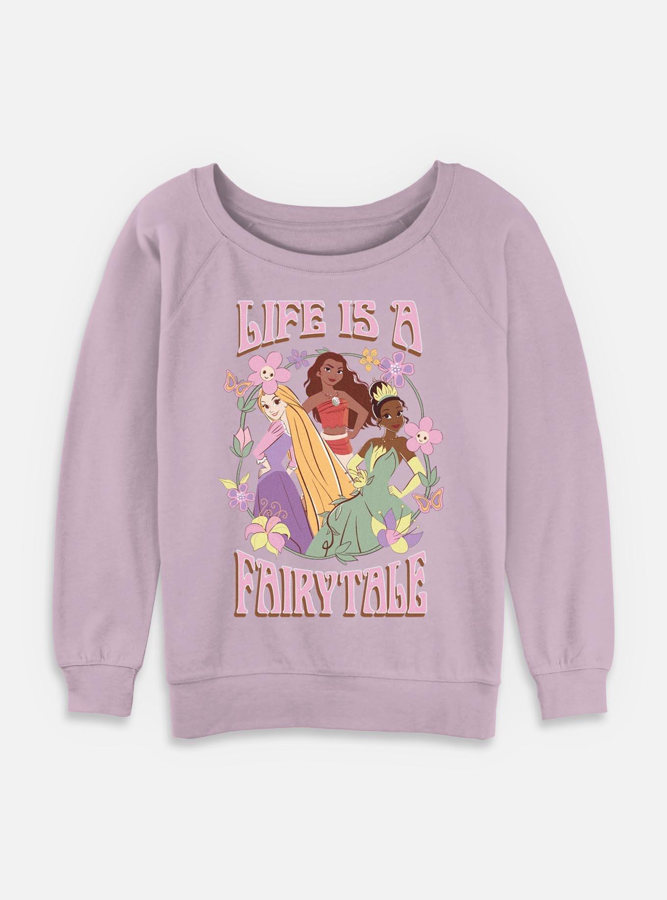 Disney Princesses Life Is A Fairytale Womens Slouchy Sweatshirt, , hi-res