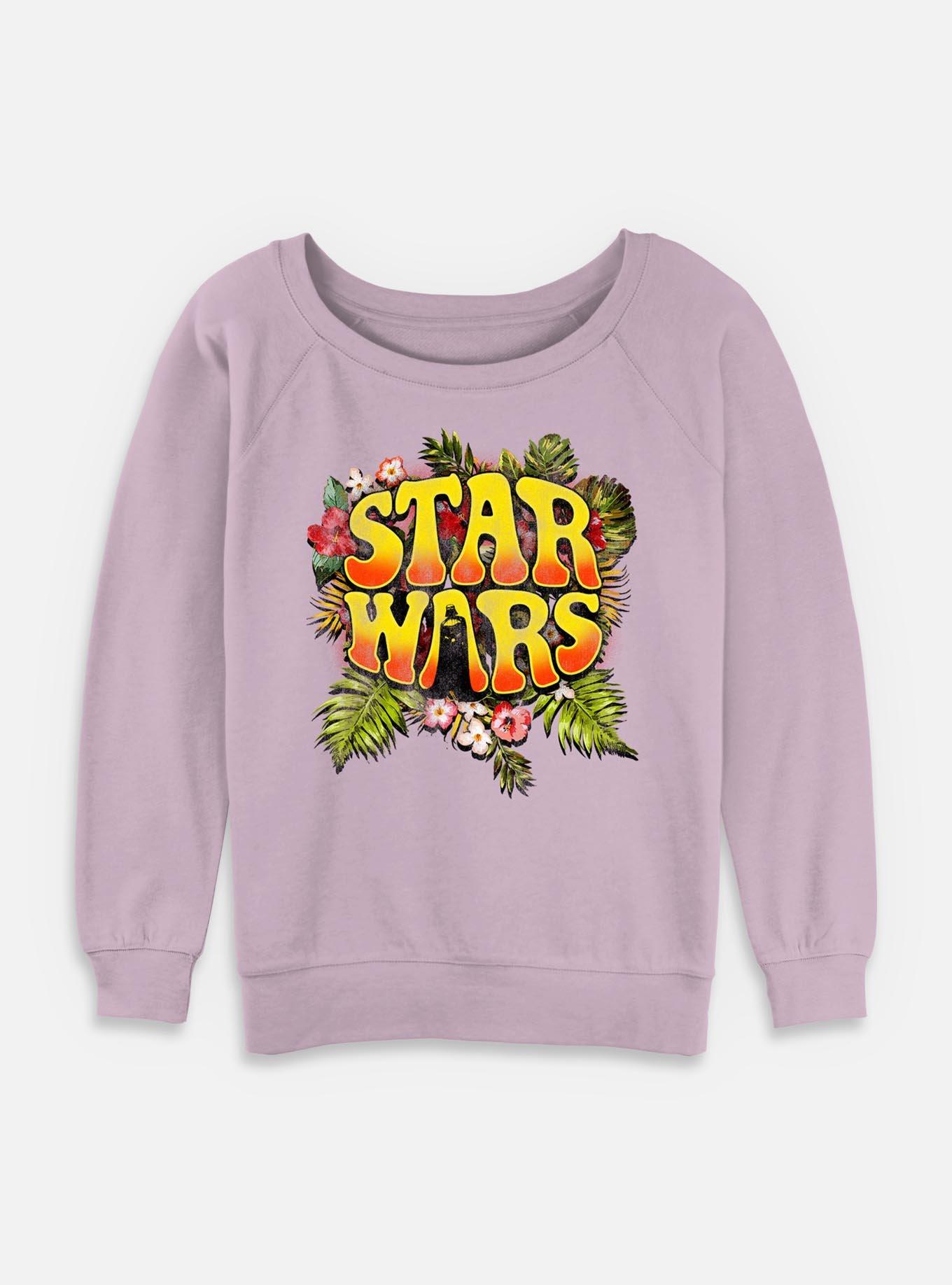 Star Wars Tropical Logo Womens Slouchy Sweatshirt, , hi-res