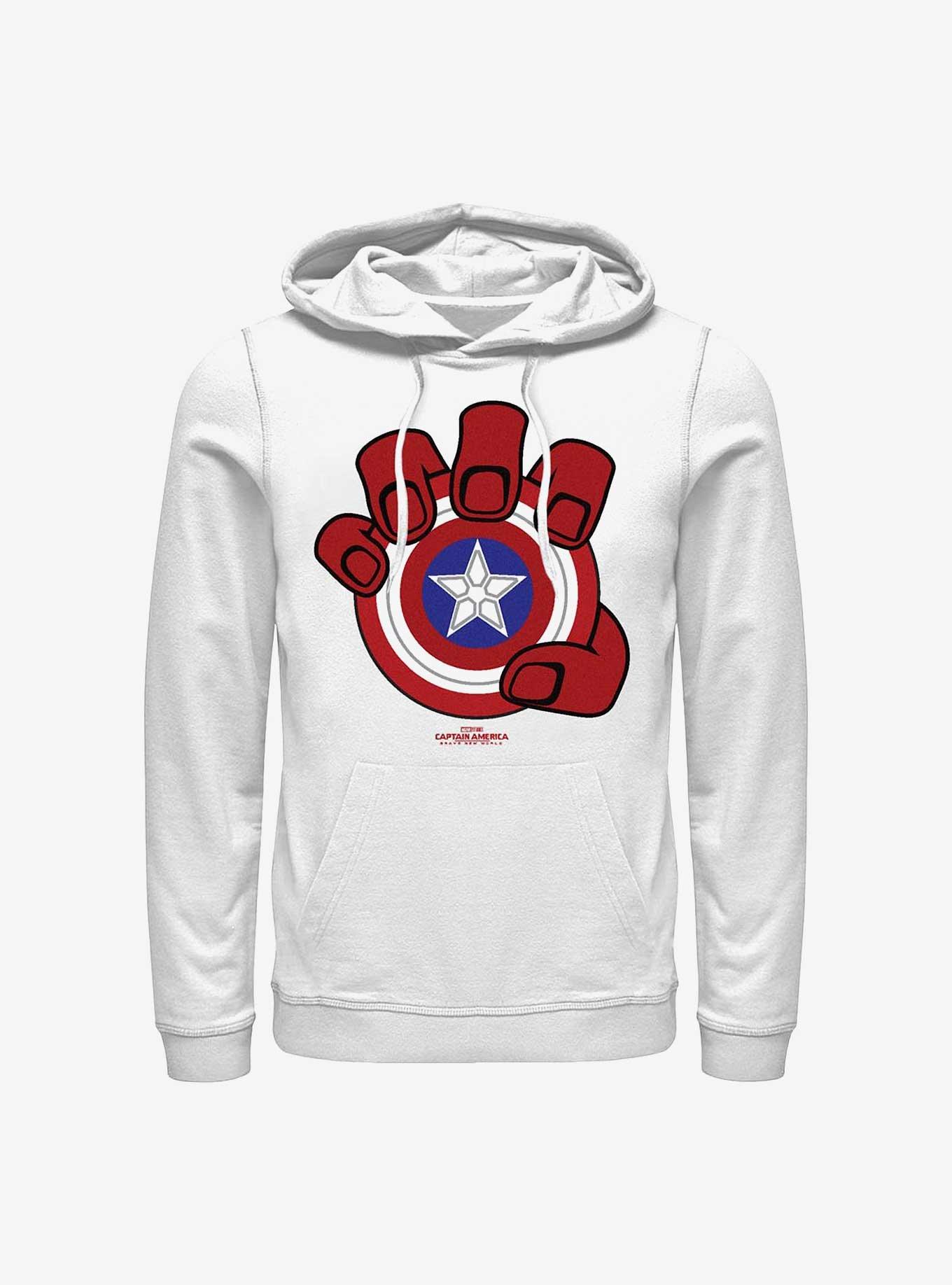 NULL Captain America: Brave New World Red Hulk Hand And Shield Hoodie