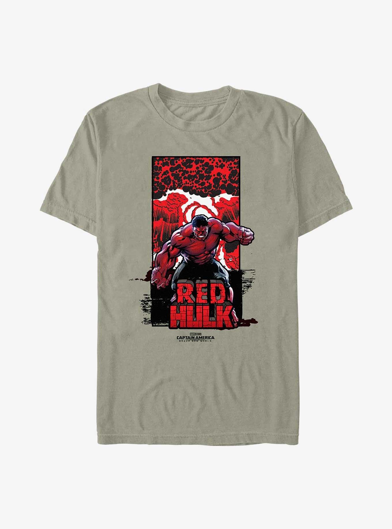Captain America: Brave New World Red Hulk Bomb Garment Dye T-Shirt, SANDSTONE, hi-res