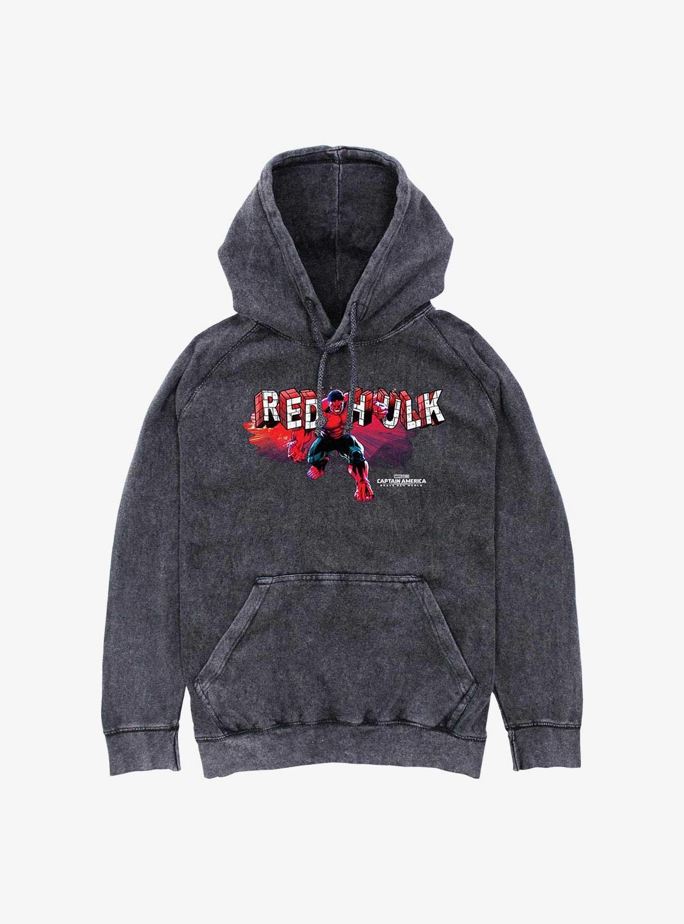 Captain America: Brave New World Big Red Hulk Mineral Wash Hoodie, , hi-res