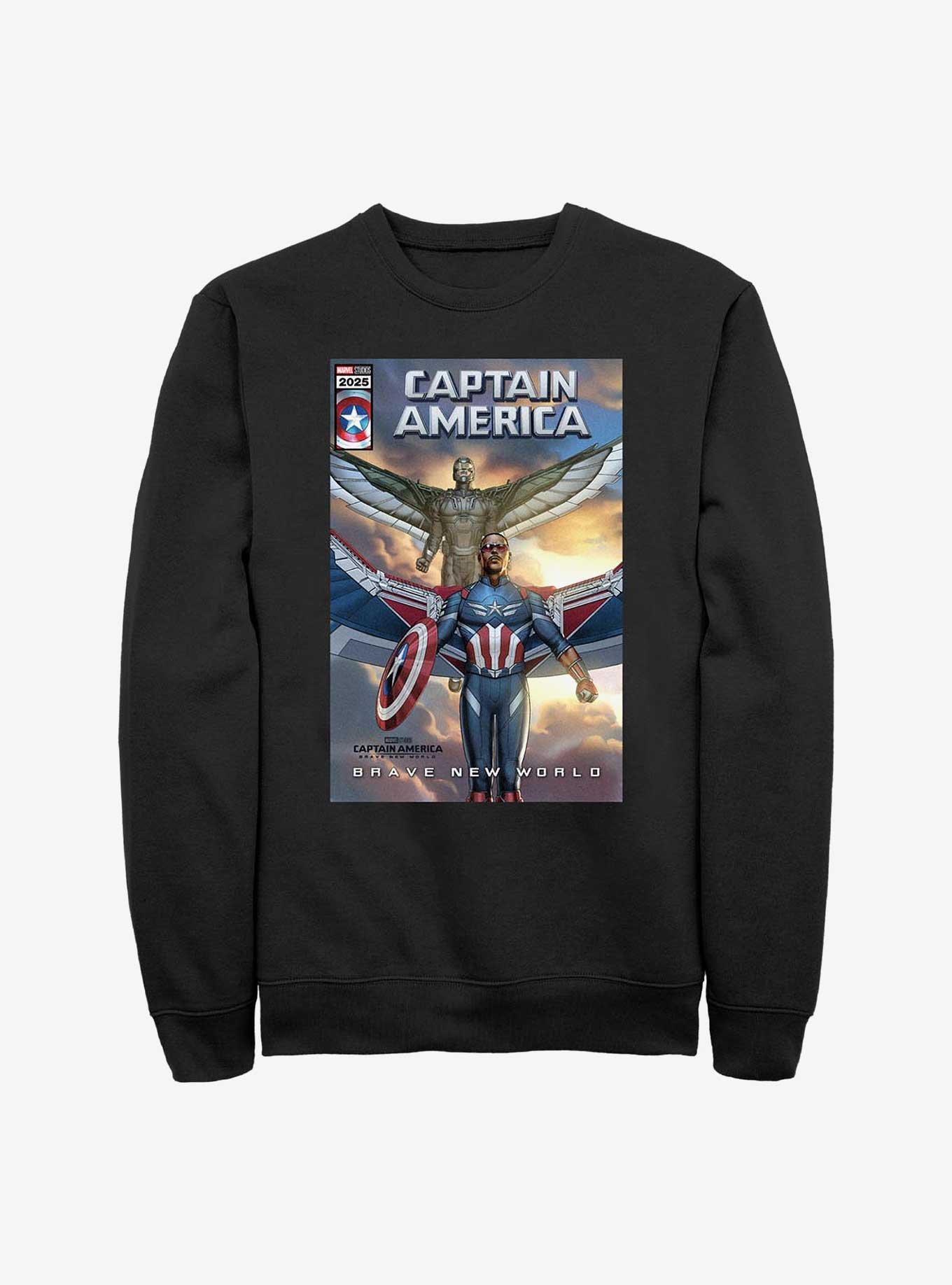 Captain America: Brave New World New Falcon Team Up Comic Cover Sweatshirt, , hi-res