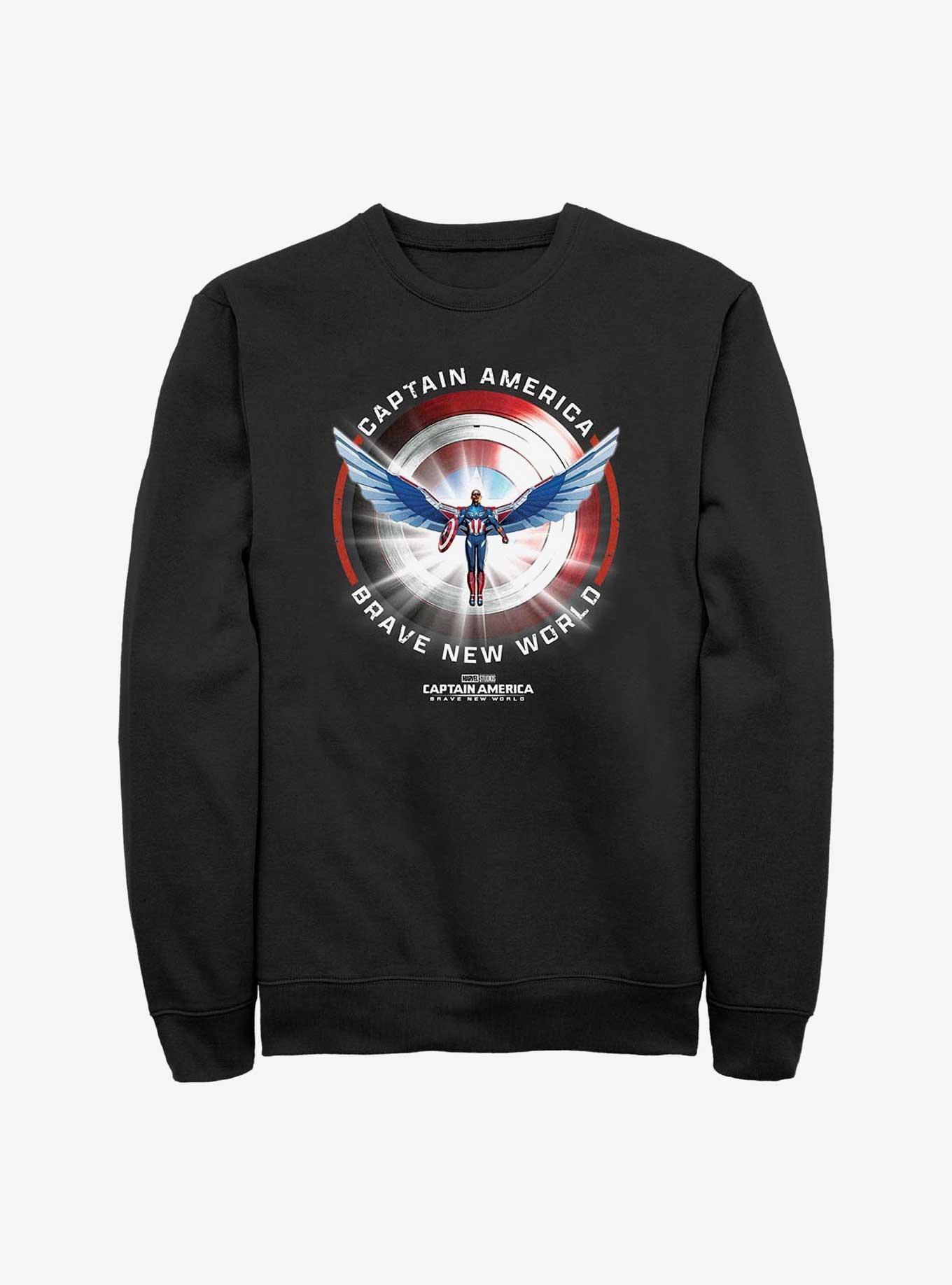 Captain America Brave New World Captain America Shield Sweatshirt