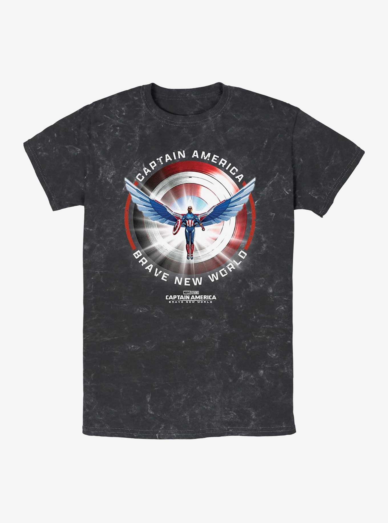 Captain America: Brave New World Captain America Shield Mineral Wash T-Shirt, , hi-res