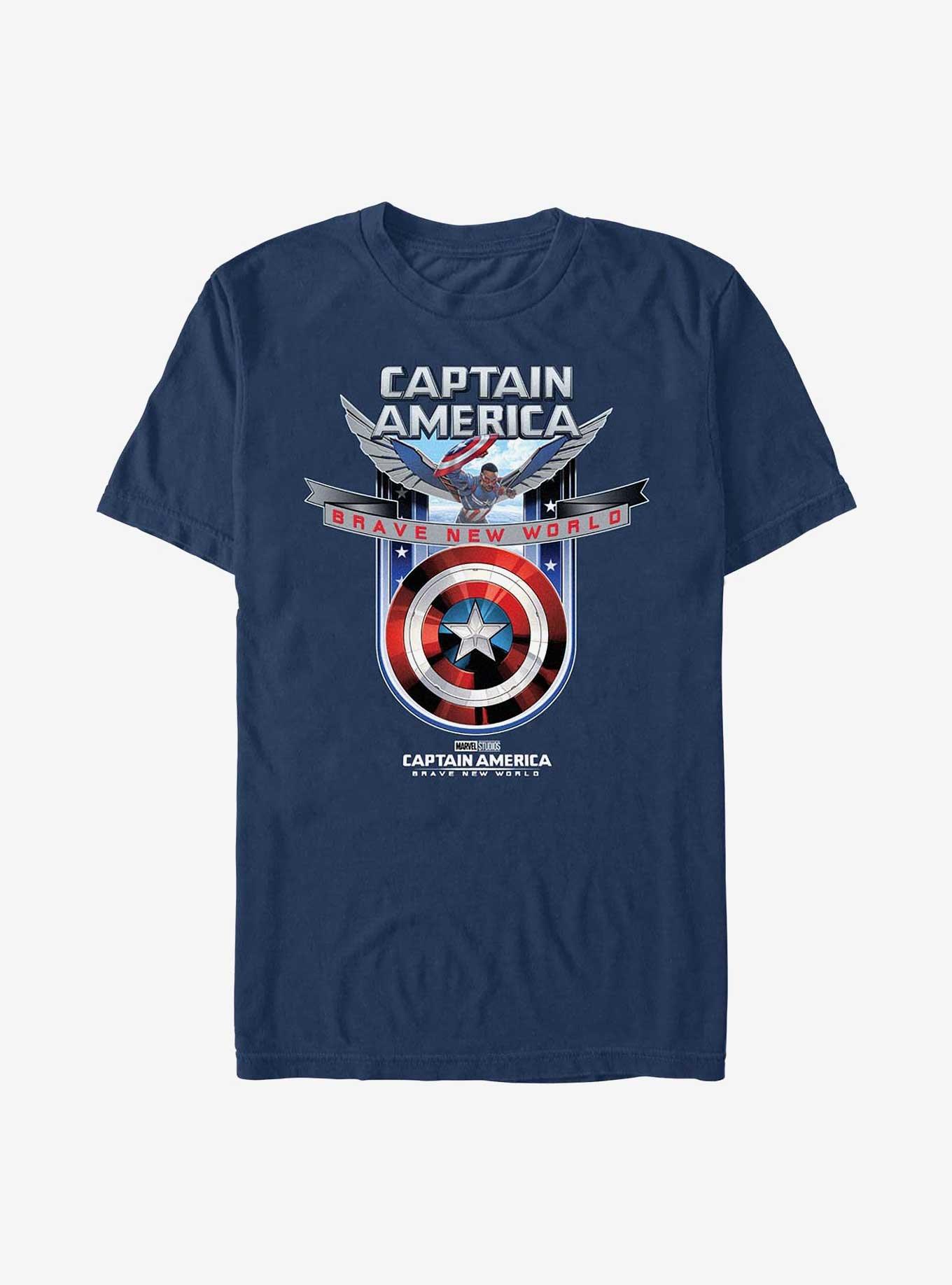 COMFORTCOLORS Captain America: Brave New World Shield Garment Dye T-Shirt
